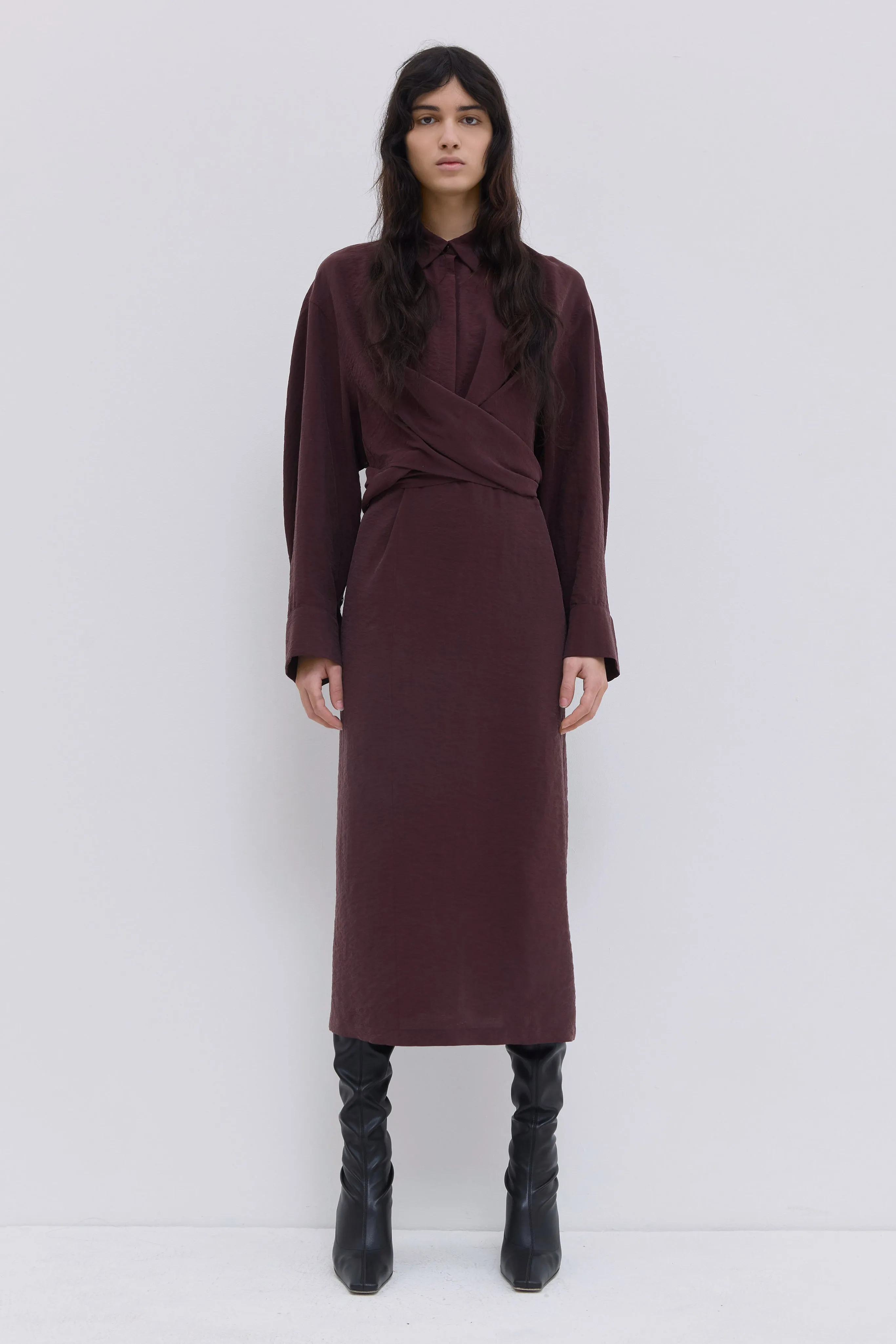 Delphi Draped Shirt Dress sold by Christian Wijnants product image thumbnail 2