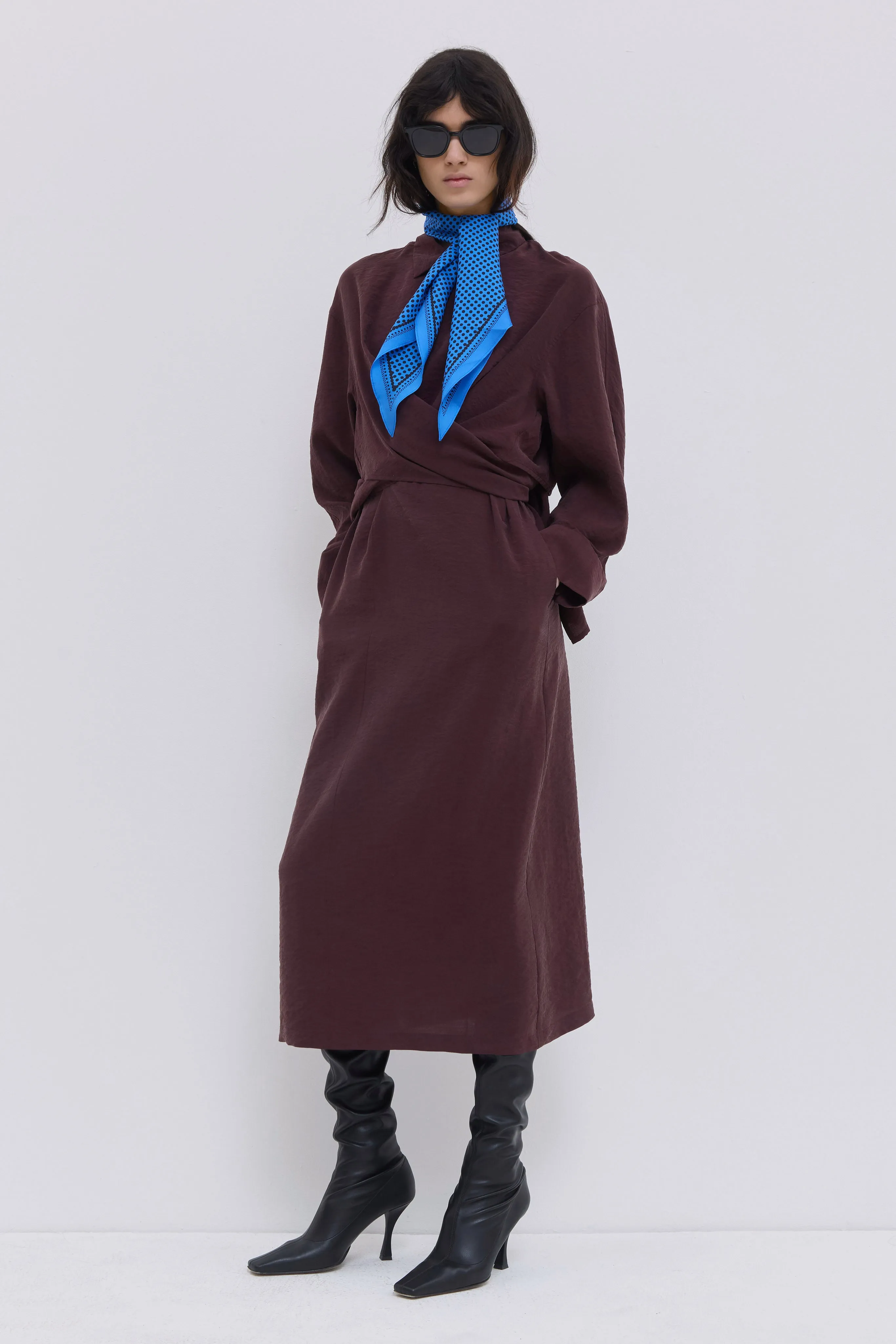 Delphi Draped Shirt Dress sold by Christian Wijnants product image thumbnail 5