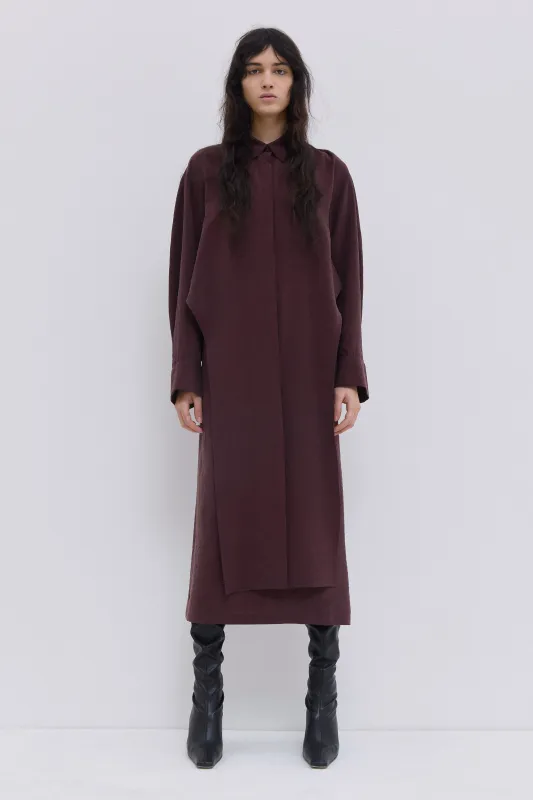 Delphi Draped Shirt Dress made by Christian Wijnants