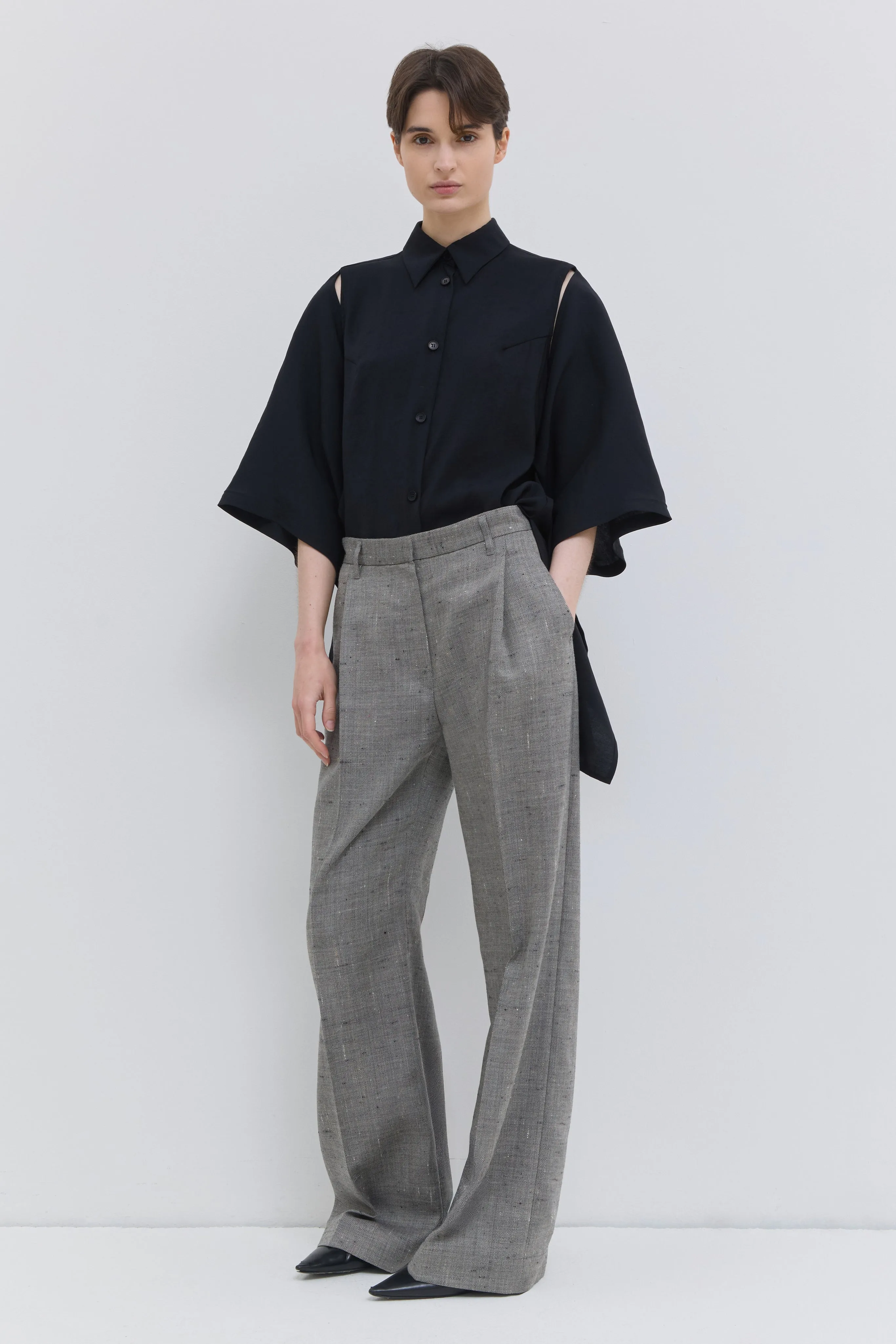 Pama Classic Wide-Leg Trousers sold by Christian Wijnants product image thumbnail 2