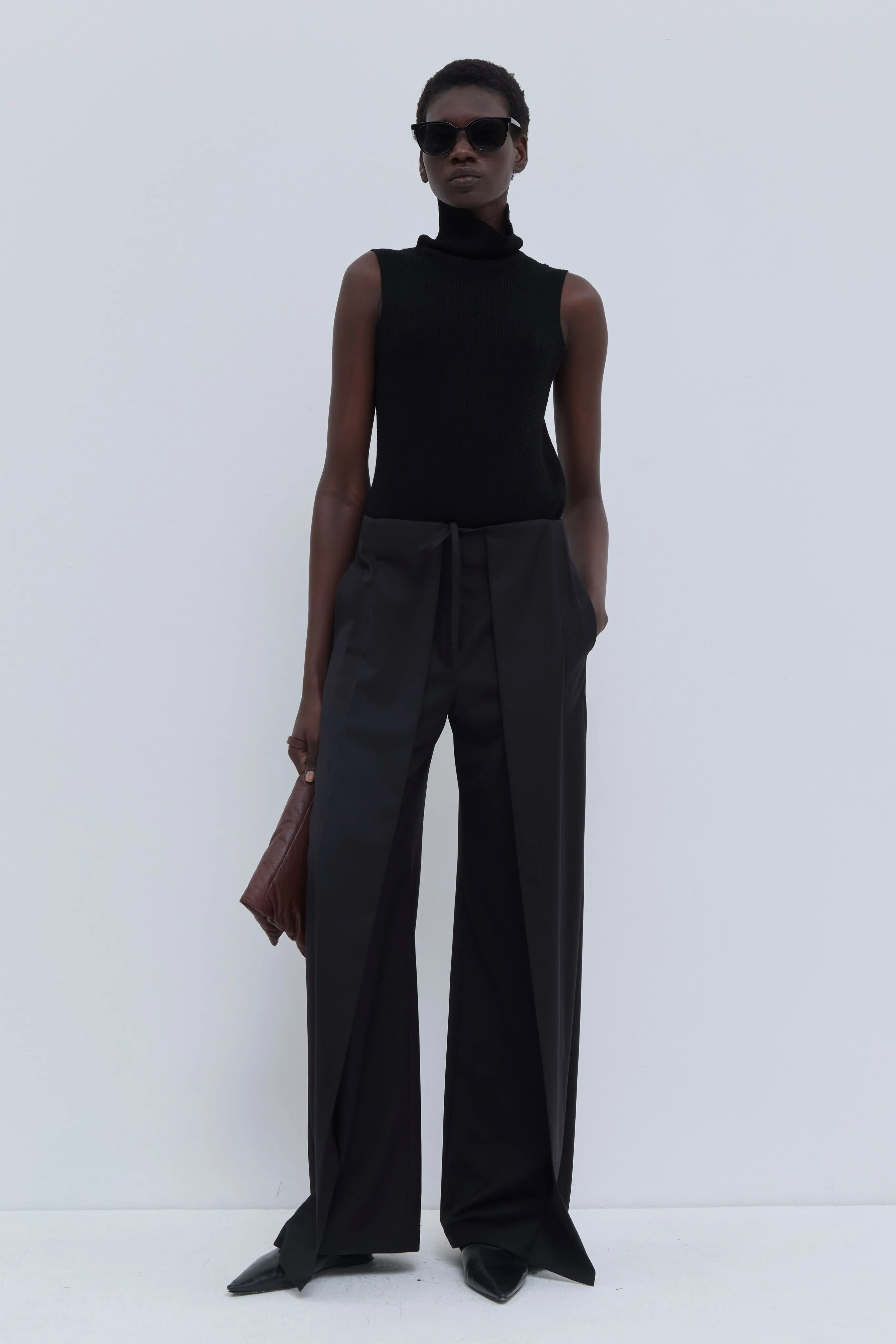 Paire Deep Pleat Wide-Leg Trousers sold by Christian Wijnants