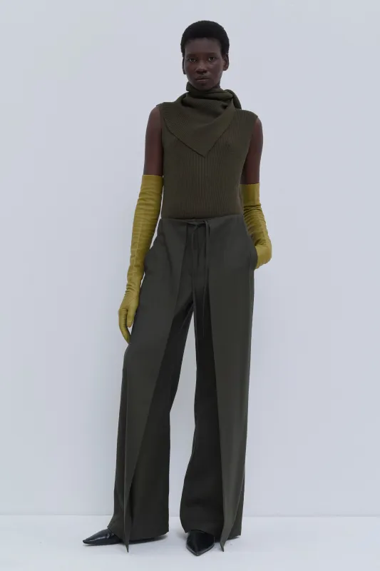 Paire Deep Pleat Wide-Leg Trousers made by Christian Wijnants