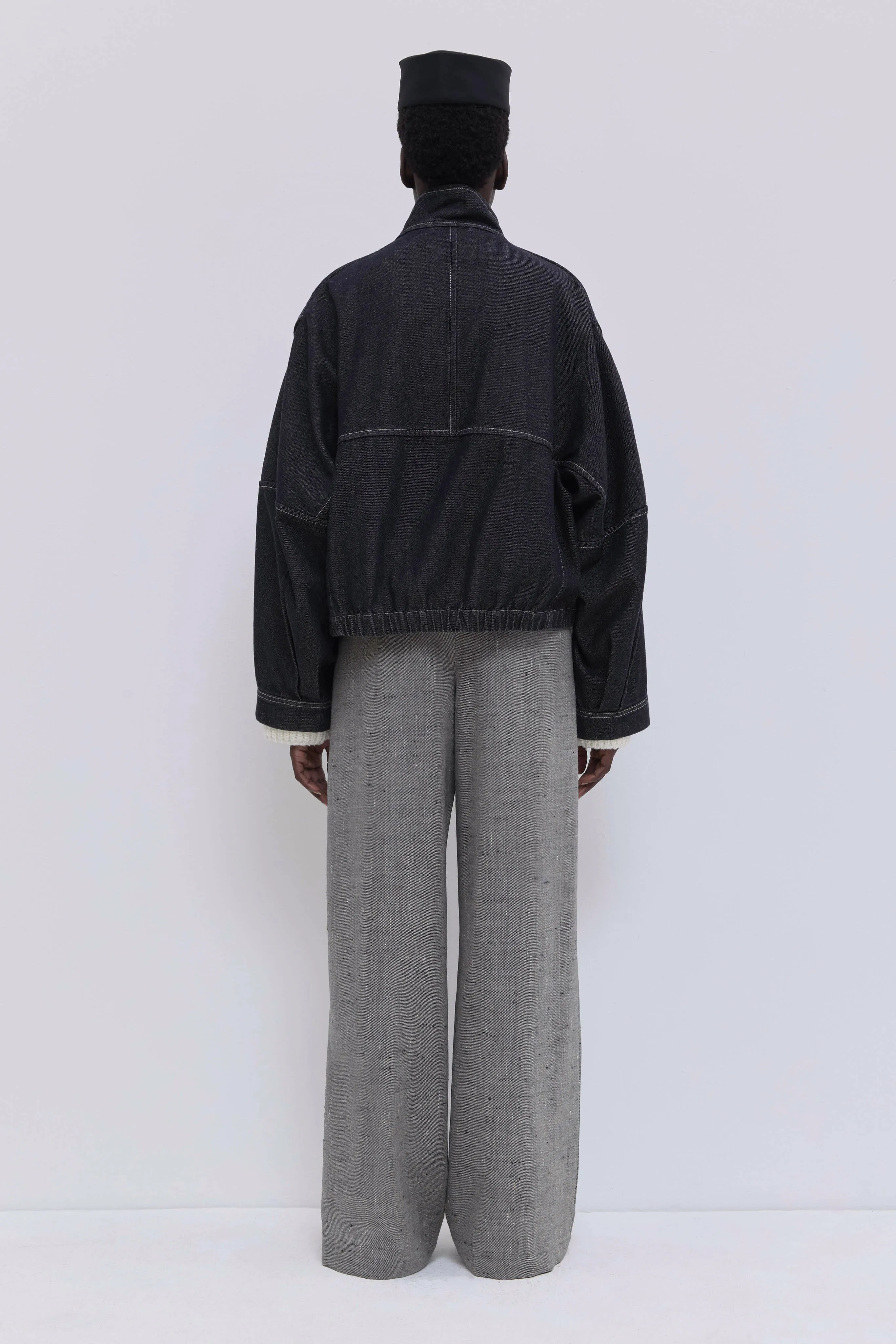 Jola Cropped Denim Jacket sold by Christian Wijnants product image thumbnail 3