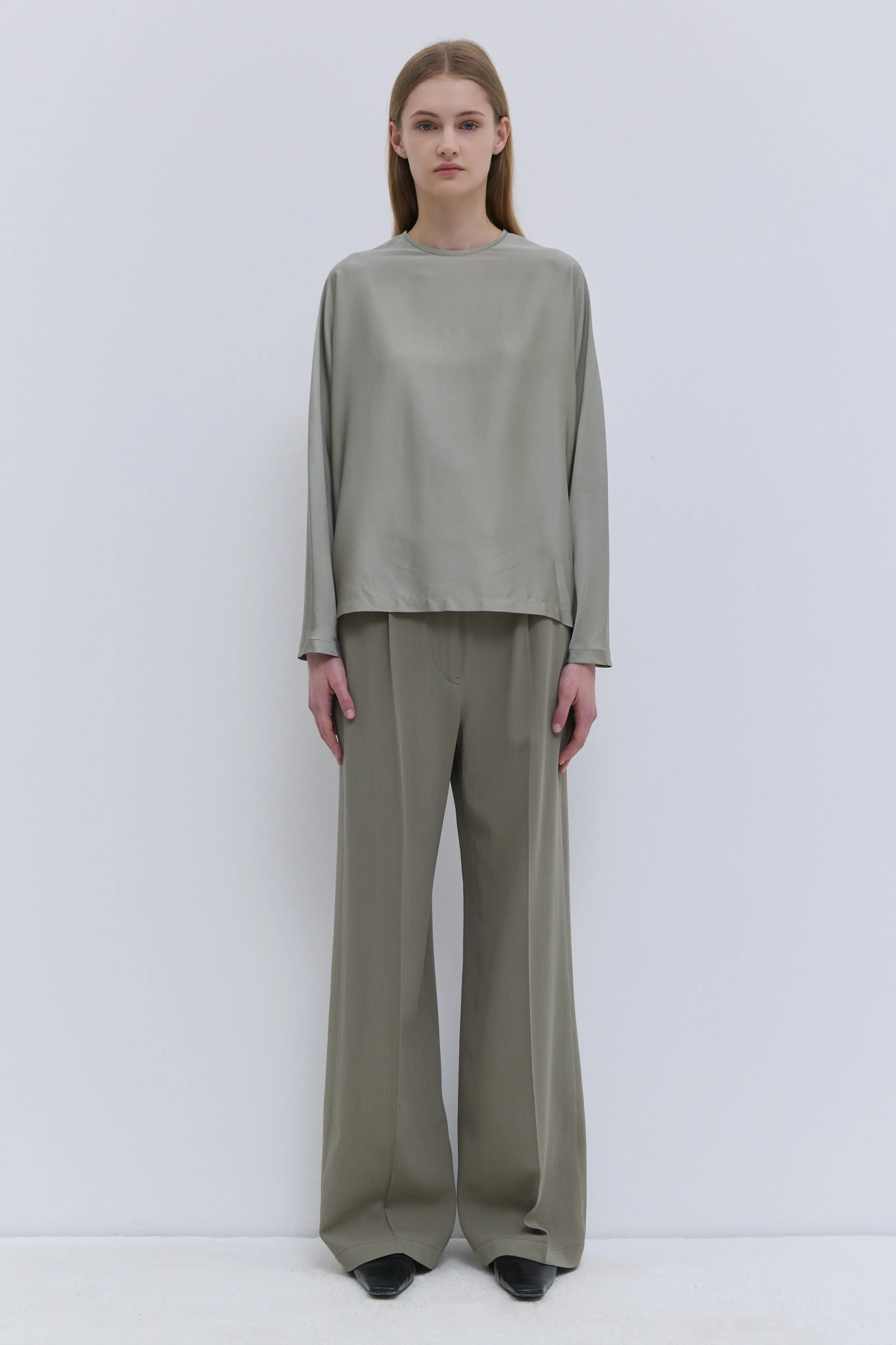 Tavax Silk Batwing Sleeve Top sold by Christian Wijnants product image thumbnail 5