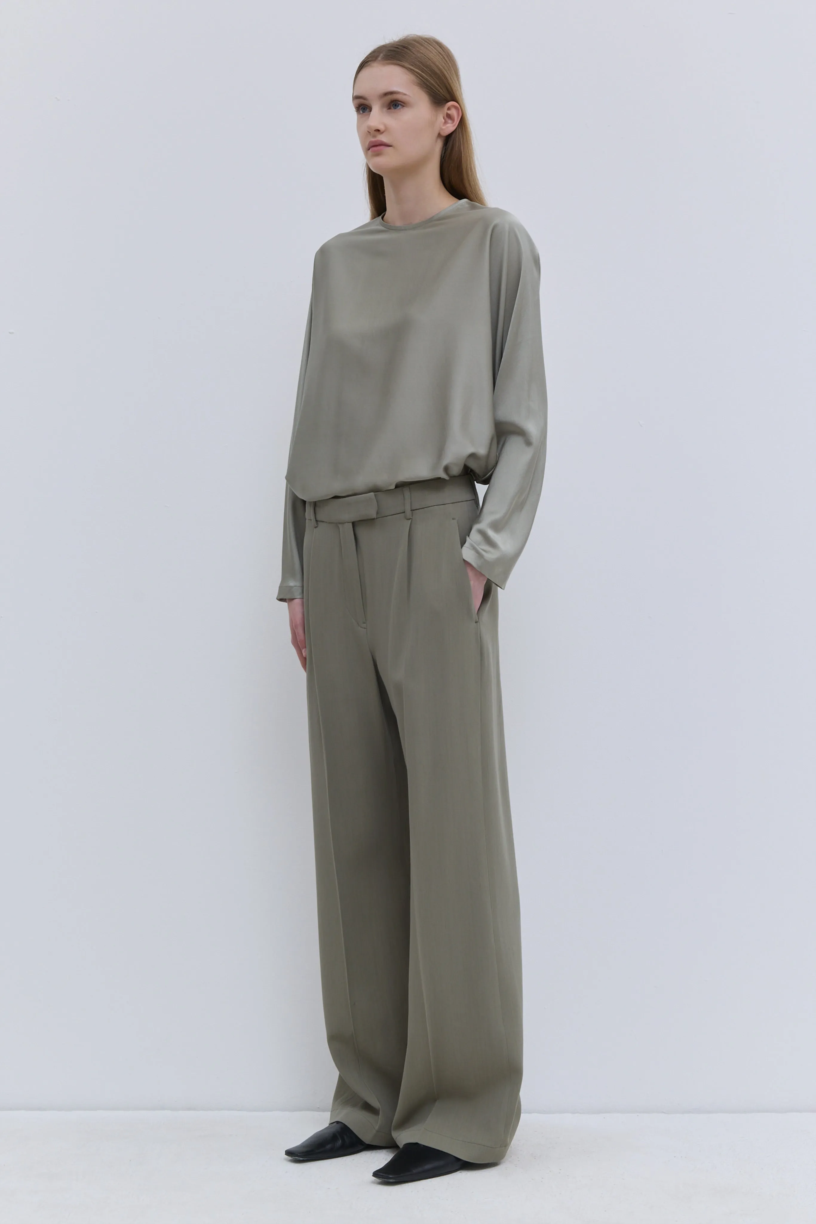 Tavax Silk Batwing Sleeve Top sold by Christian Wijnants product image thumbnail 2