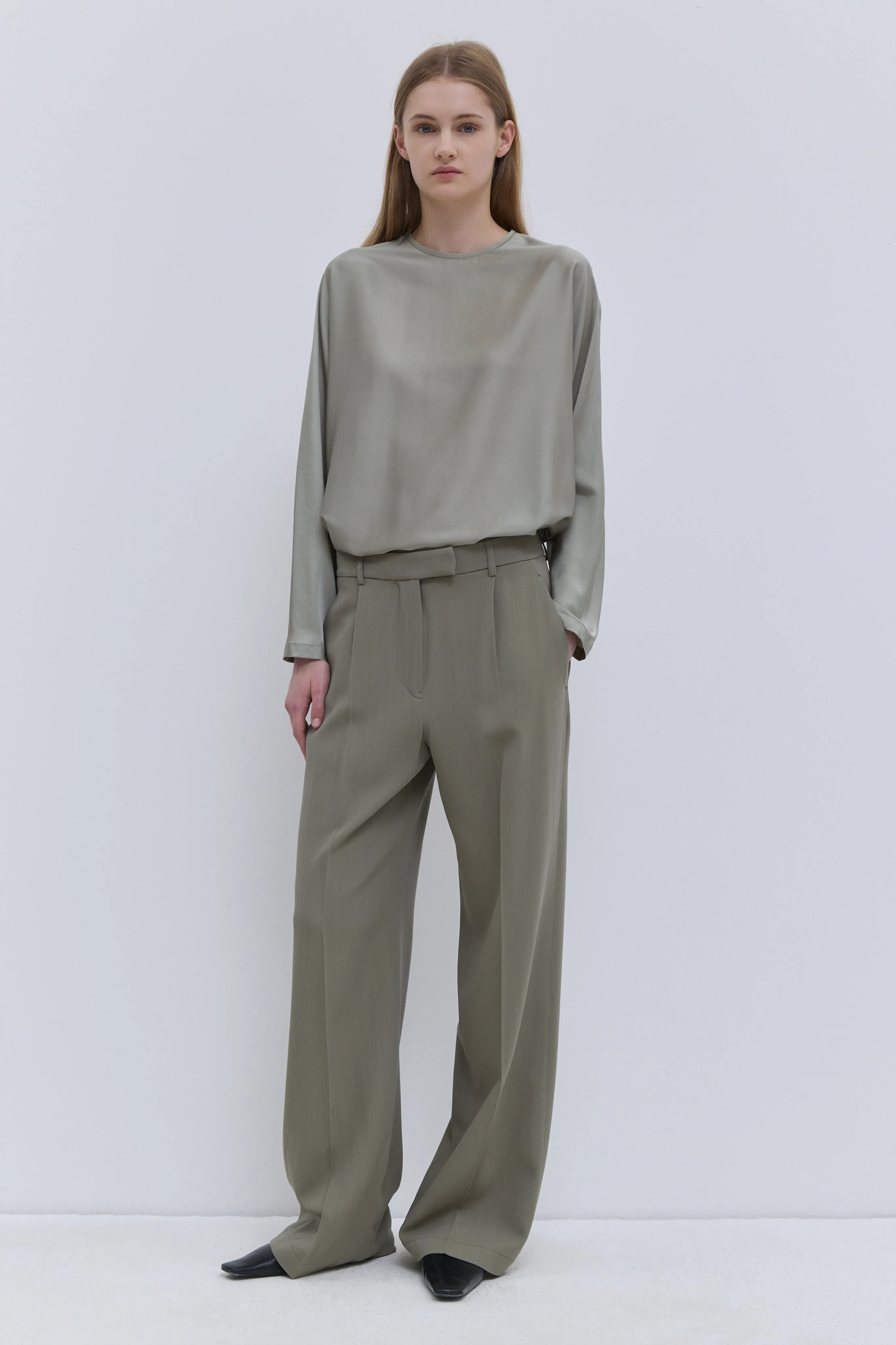 Tavax Silk Batwing Sleeve Top sold by Christian Wijnants product image thumbnail 3