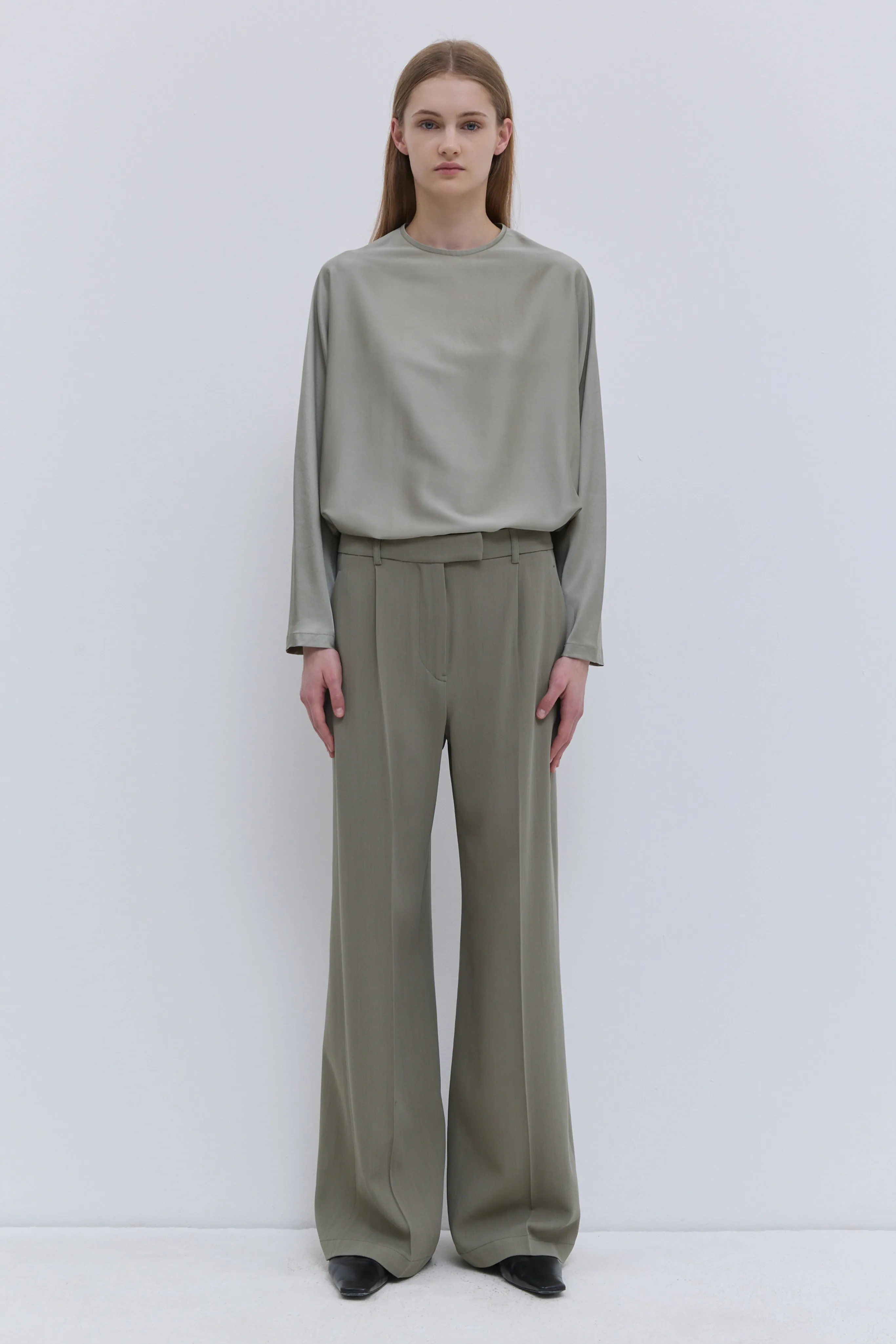 Tavax Silk Batwing Sleeve Top sold by Christian Wijnants