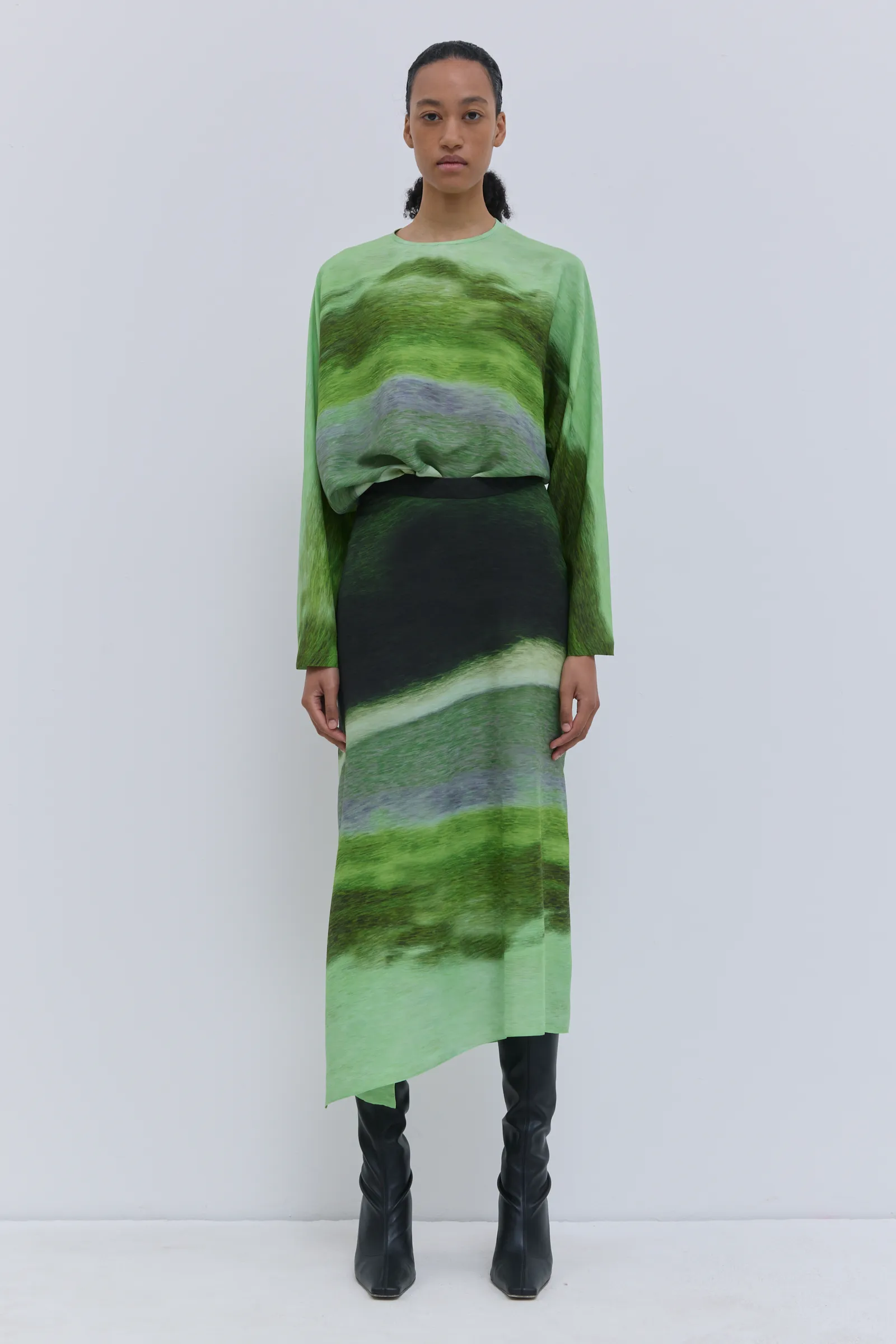 Sueza Printed Silk Skirt sold by Christian Wijnants product image thumbnail 2