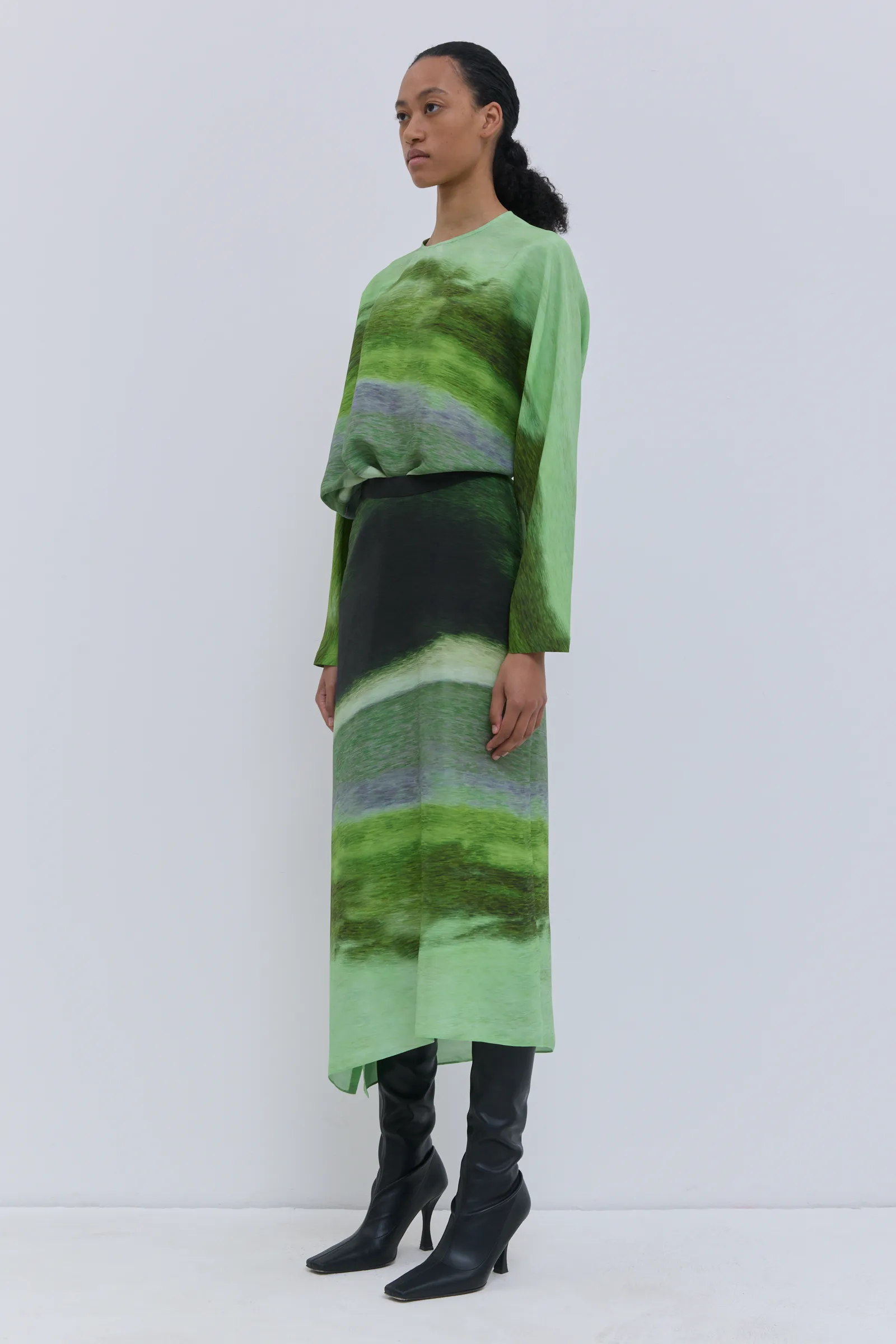 Sueza Printed Silk Skirt sold by Christian Wijnants product image thumbnail 3