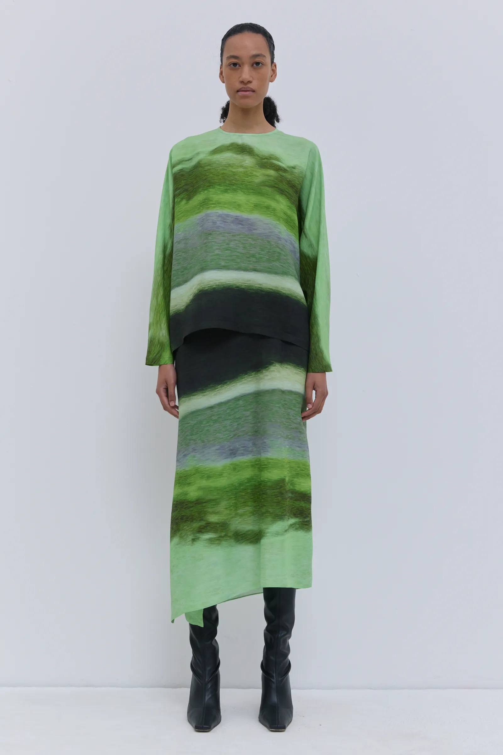 Sueza Printed Silk Skirt sold by Christian Wijnants product image thumbnail 5