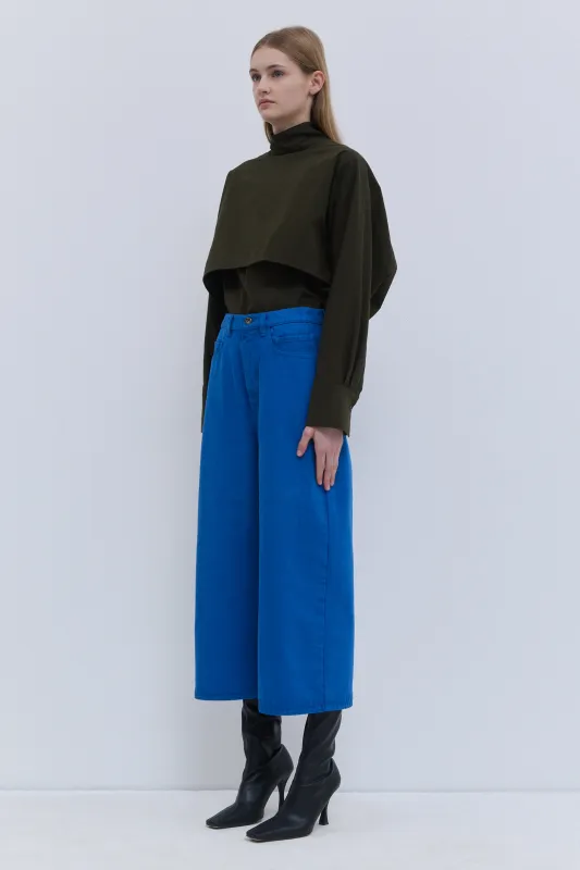 Pully Wide-Fit Cropped Denim made by Christian Wijnants