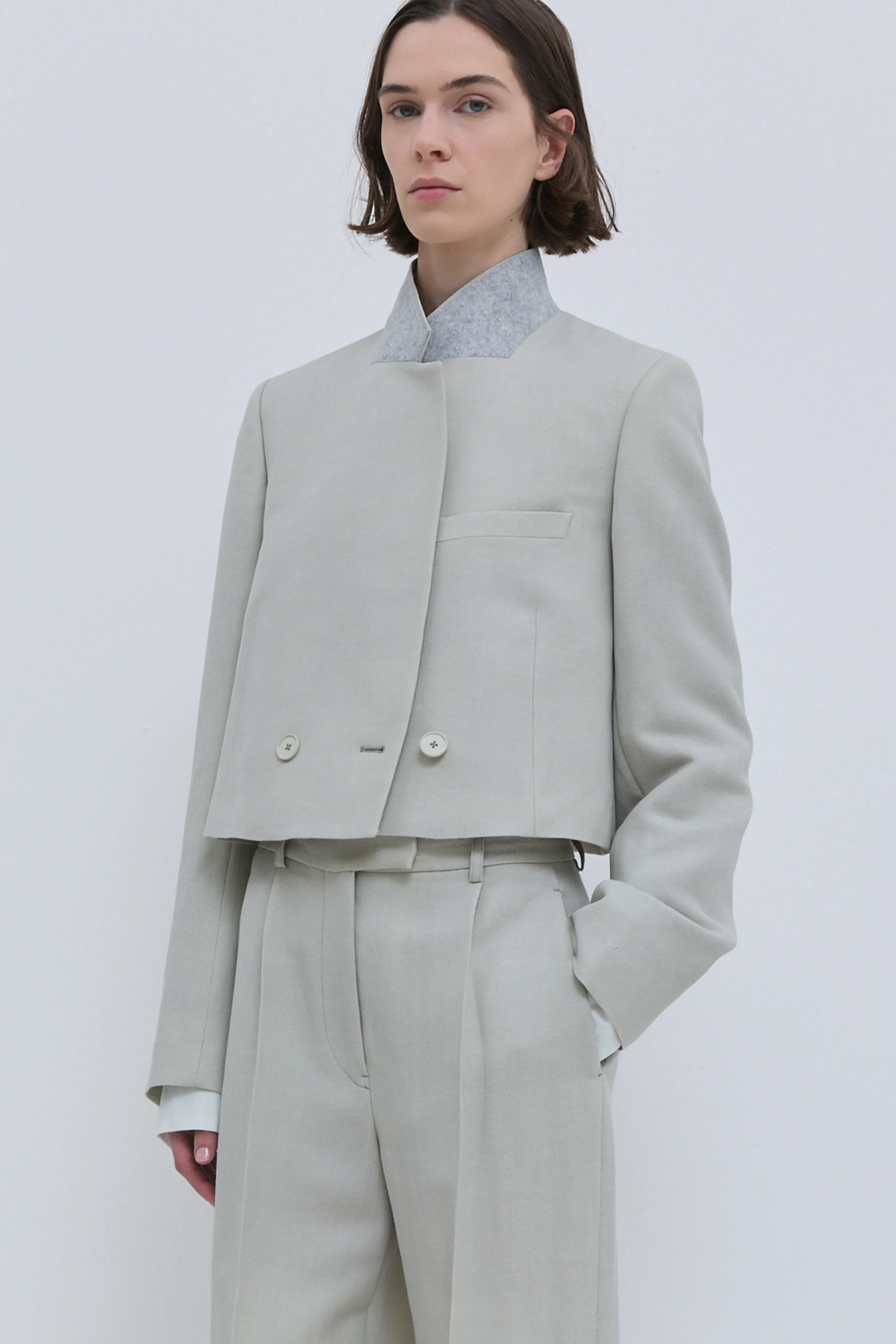 Javas Cropped Tailored Jacket sold by Christian Wijnants product image thumbnail 3