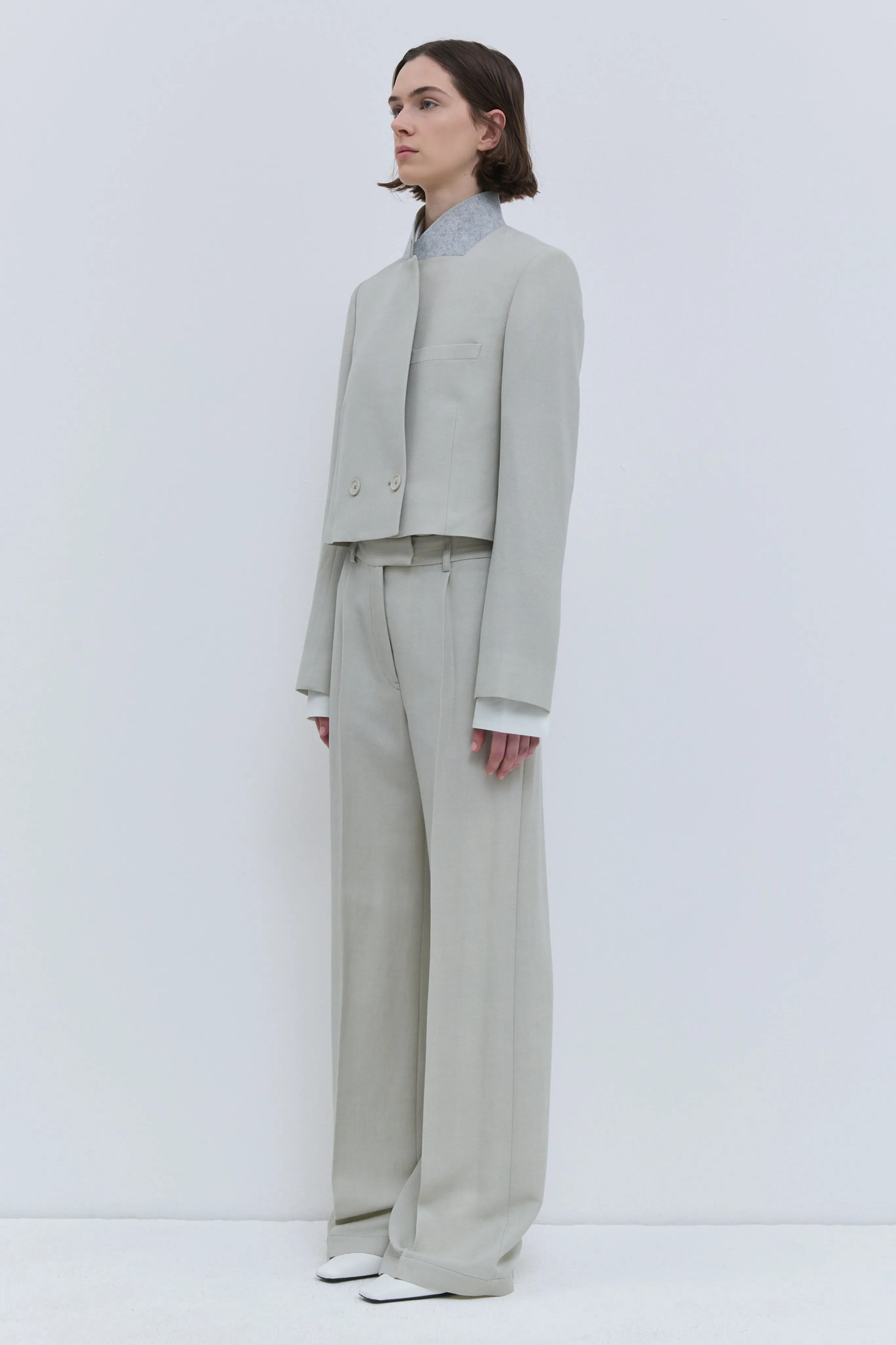 Javas Cropped Tailored Jacket sold by Christian Wijnants product image thumbnail 2