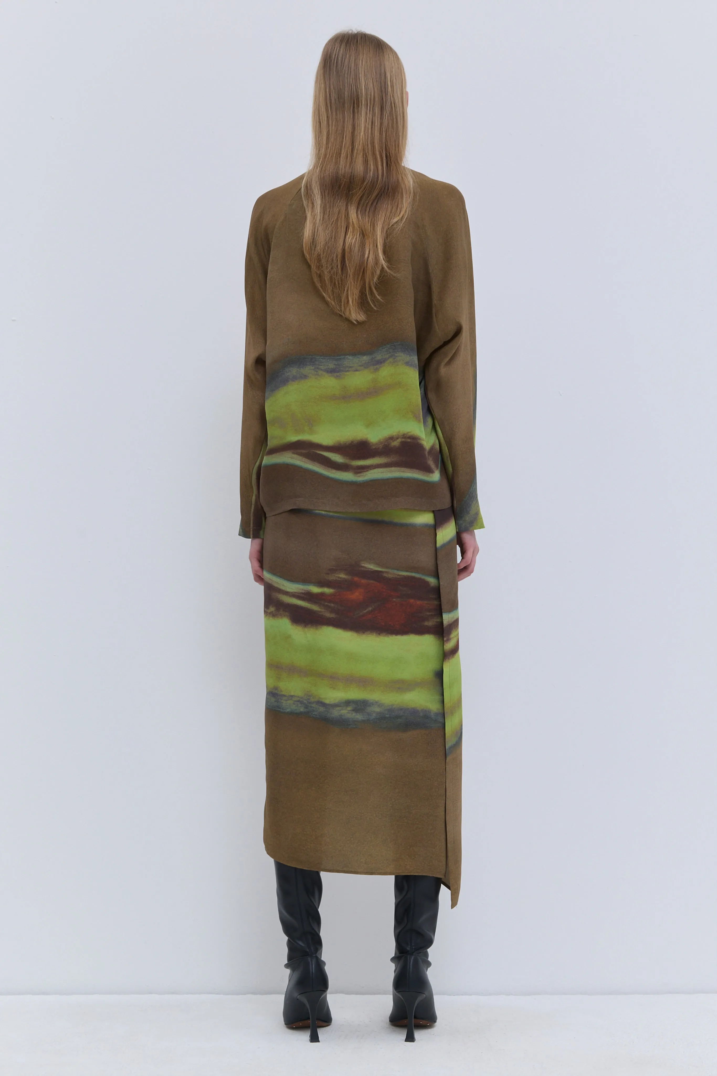 Tavax Silk Batwing Sleeve Top sold by Christian Wijnants product image thumbnail 3