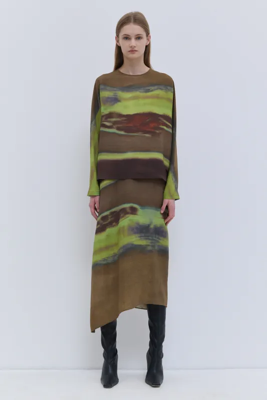 Tavax Silk Batwing Sleeve Top made by Christian Wijnants