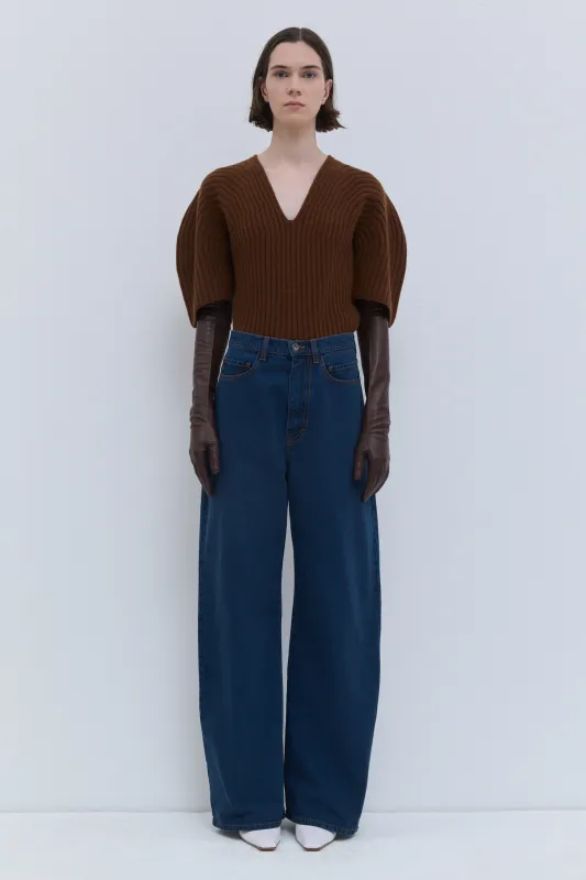 Pullos Wide-Fit Denim Jeans made by Christian Wijnants