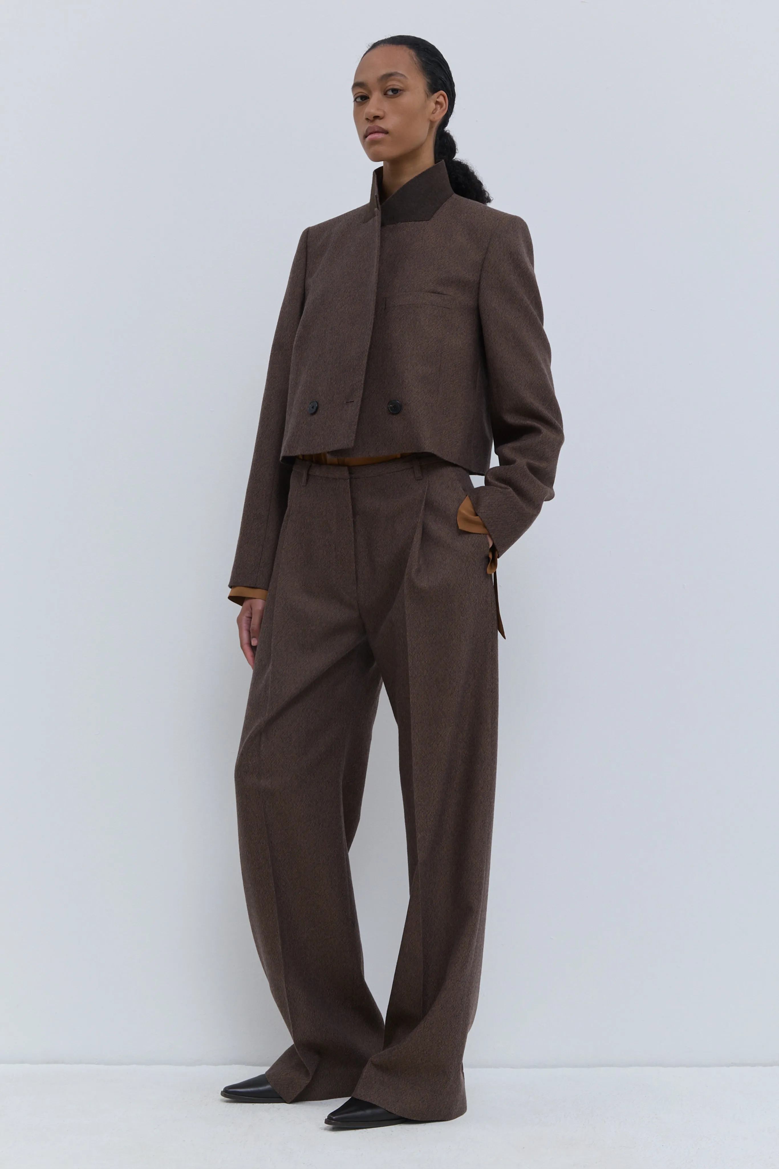 Pamira Wool Wide-Leg Trousers sold by Christian Wijnants