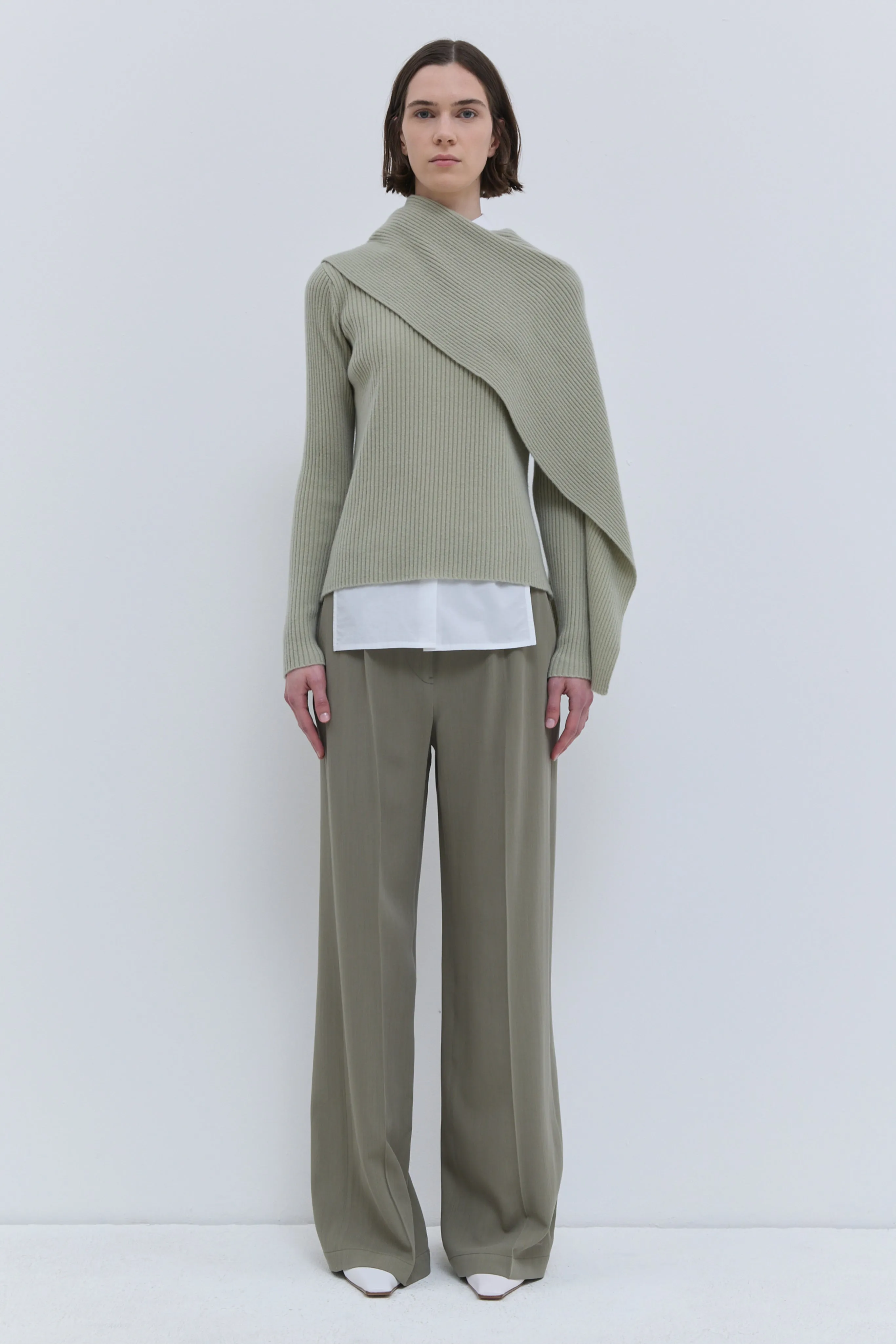 Kovira Ribbed Sweater with Scarf sold by Christian Wijnants product image thumbnail 2