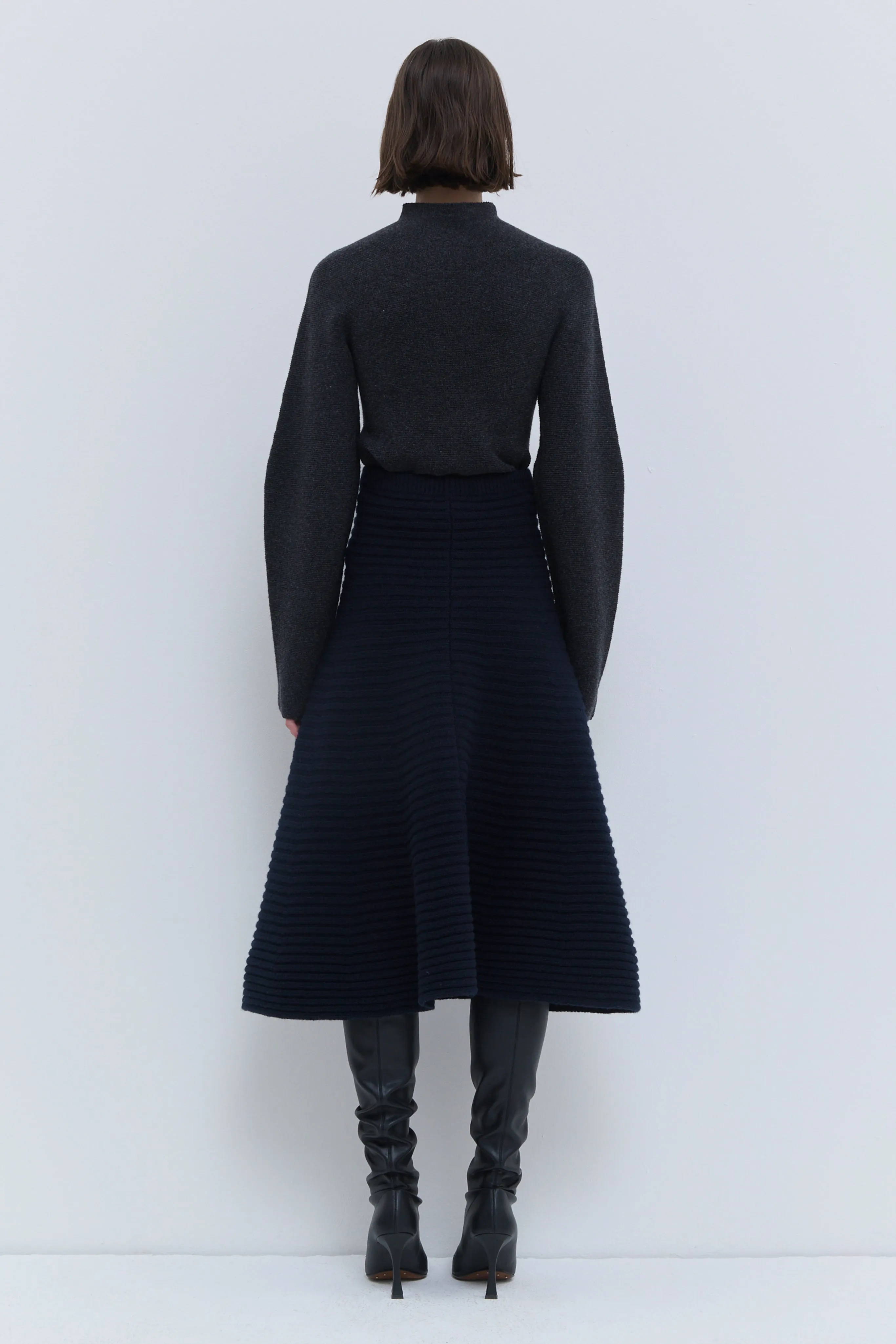 Kissira 3D Ribbed Knit Skirt sold by Christian Wijnants product image thumbnail 4
