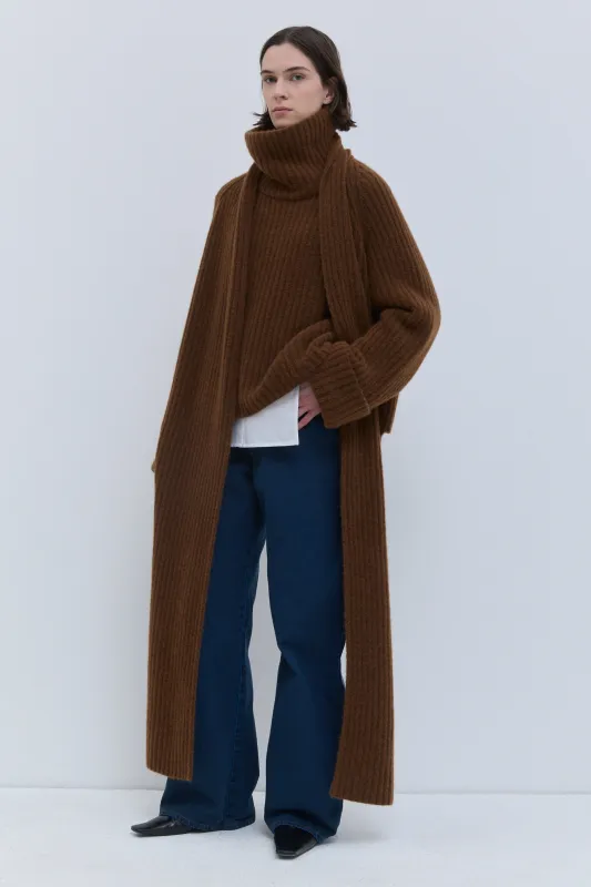Keleko Chunky Rib Cardigan made by Christian Wijnants