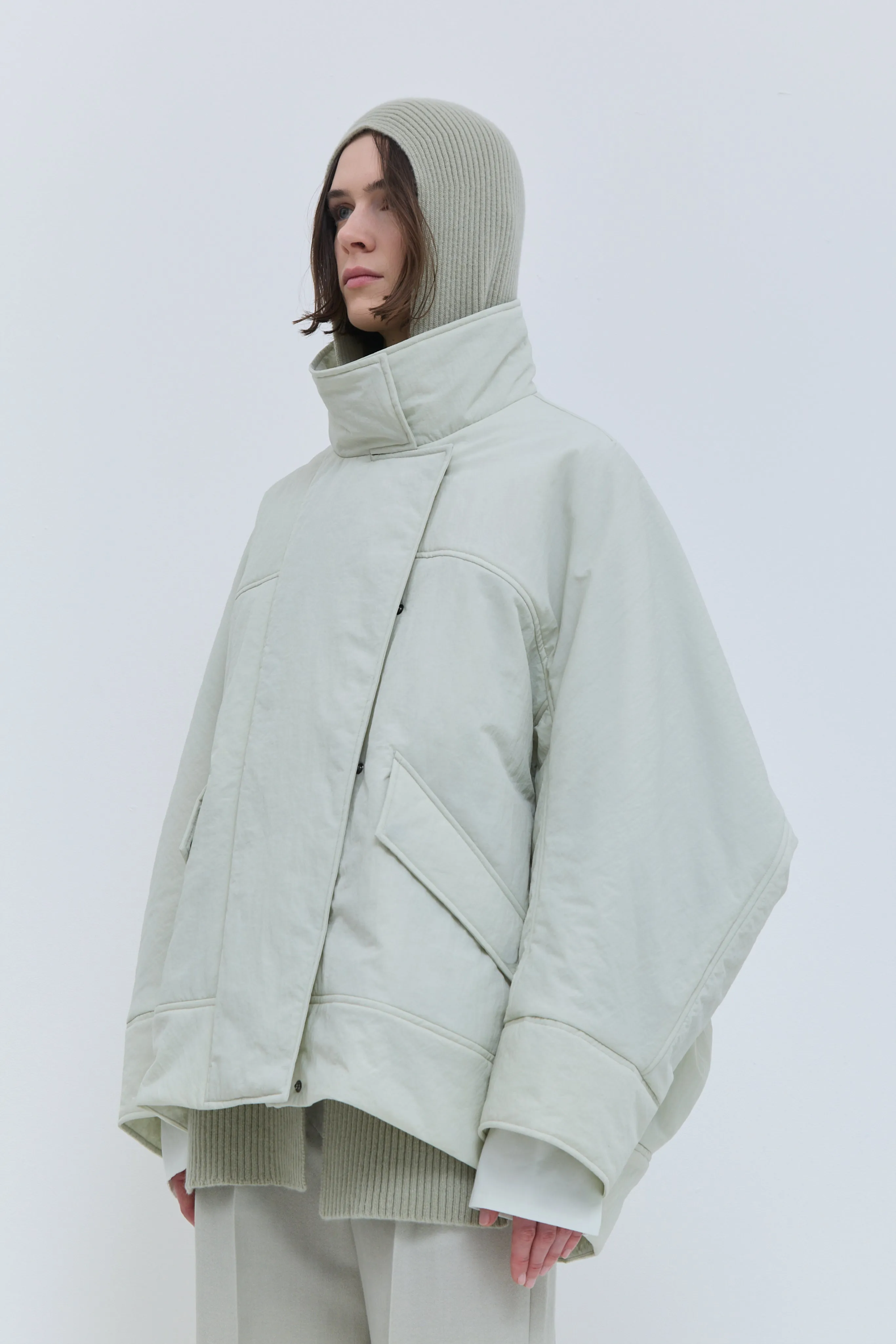 Jombo Padded High Collar Jacket sold by Christian Wijnants product image thumbnail 2