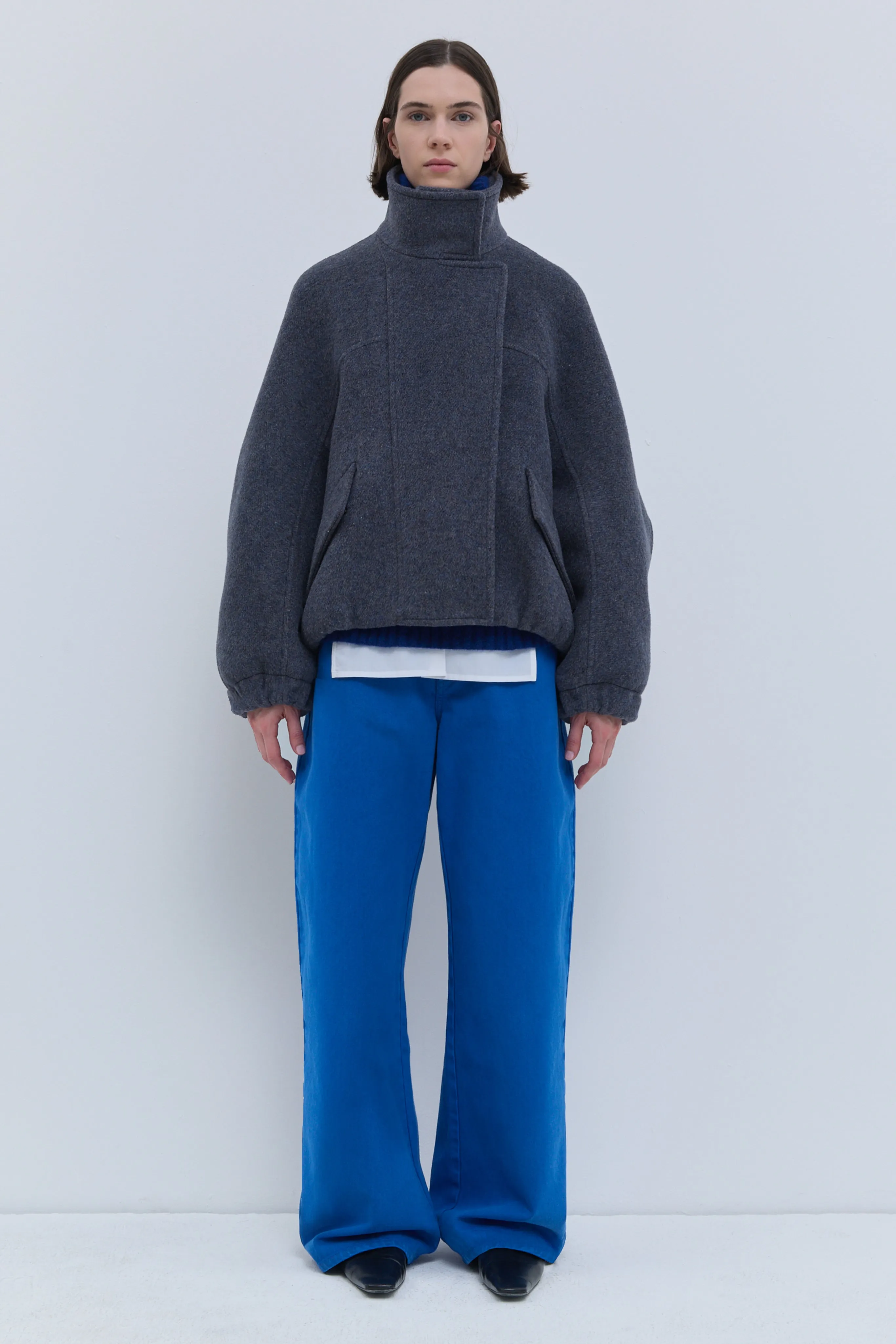 Japuto Wool Bomber Jacket sold by Christian Wijnants product image thumbnail 4