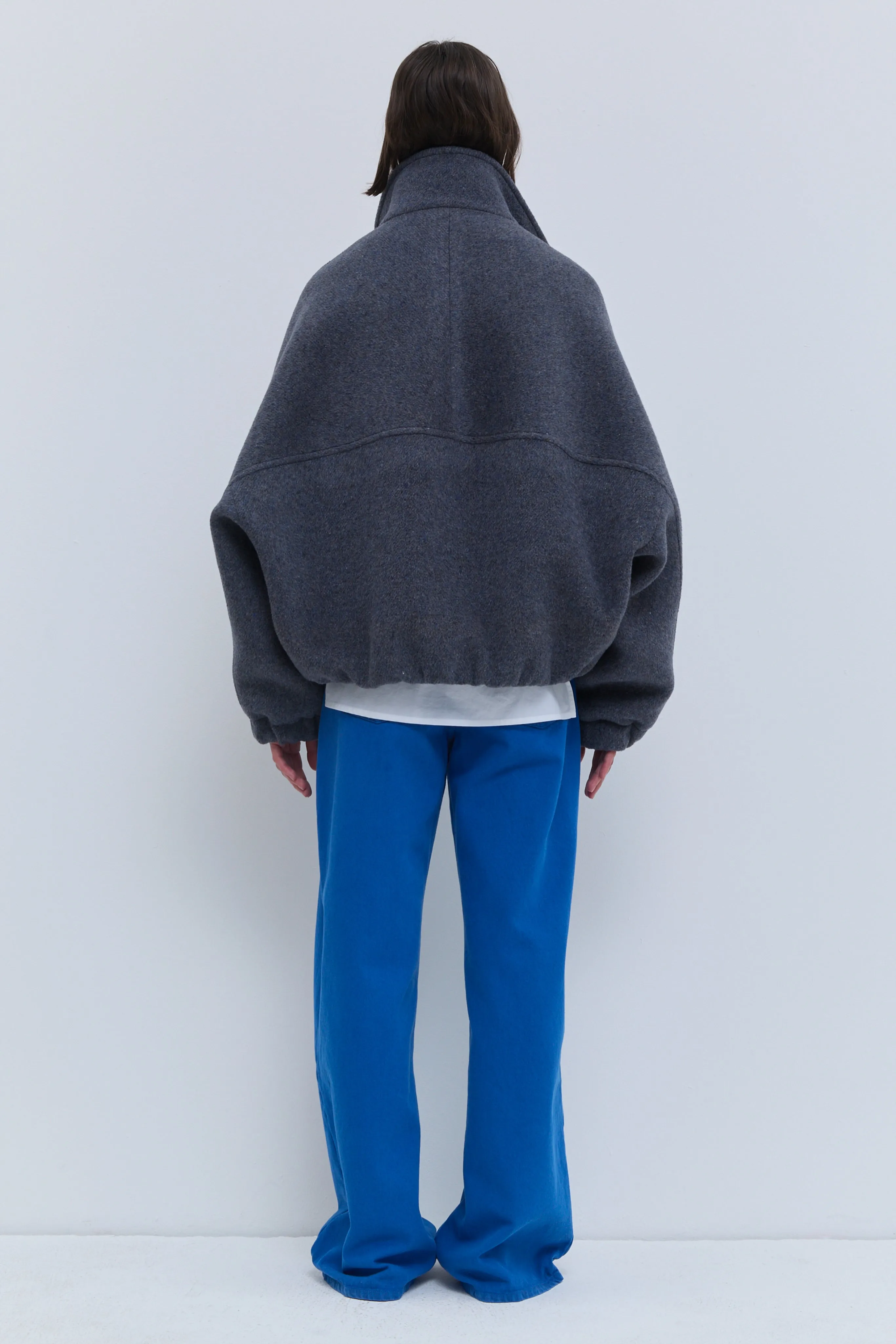 Japuto Wool Bomber Jacket sold by Christian Wijnants product image thumbnail 3