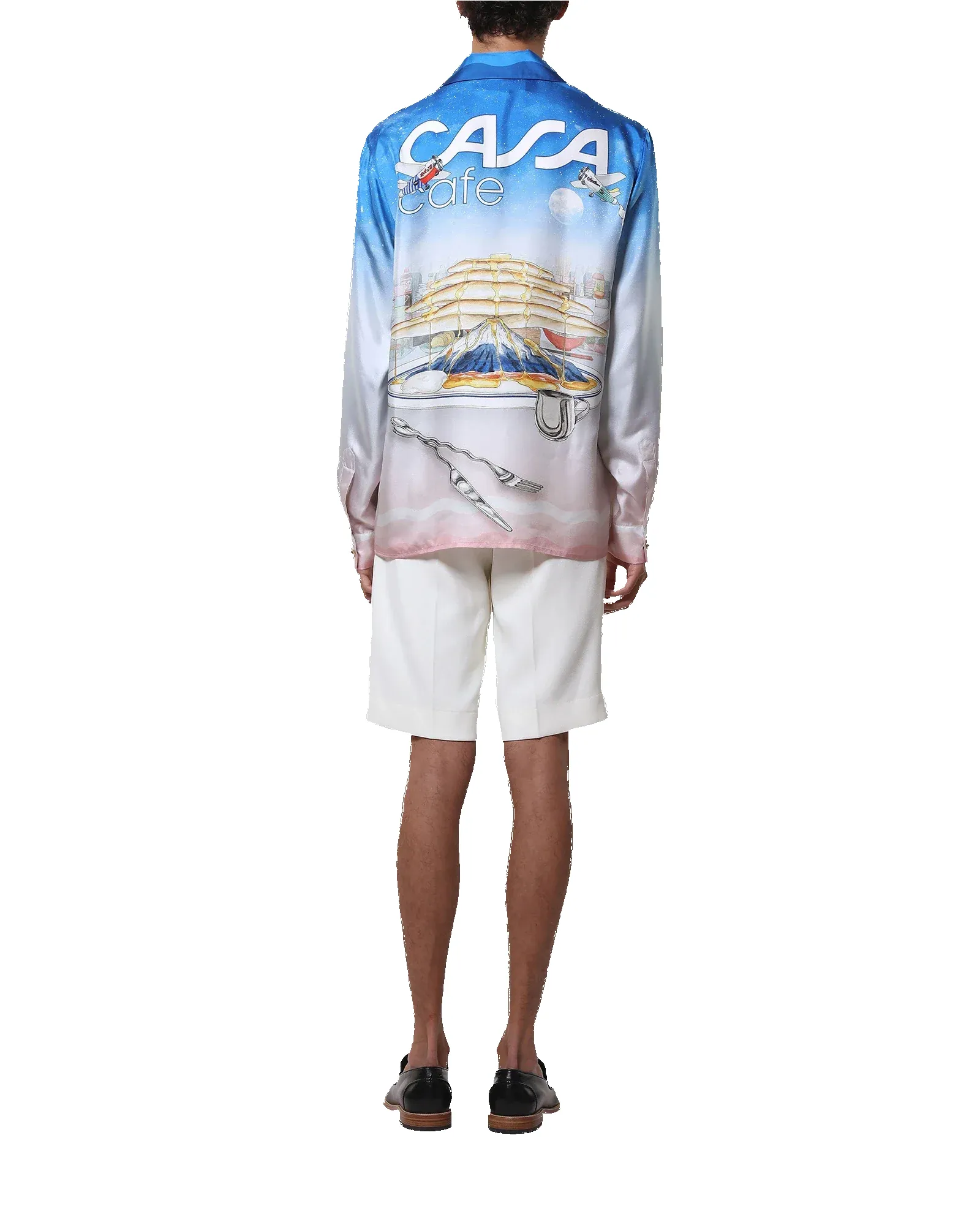 Casa Cafe Long Sleeve Silk Shirt sold by Casablanca product image thumbnail 2