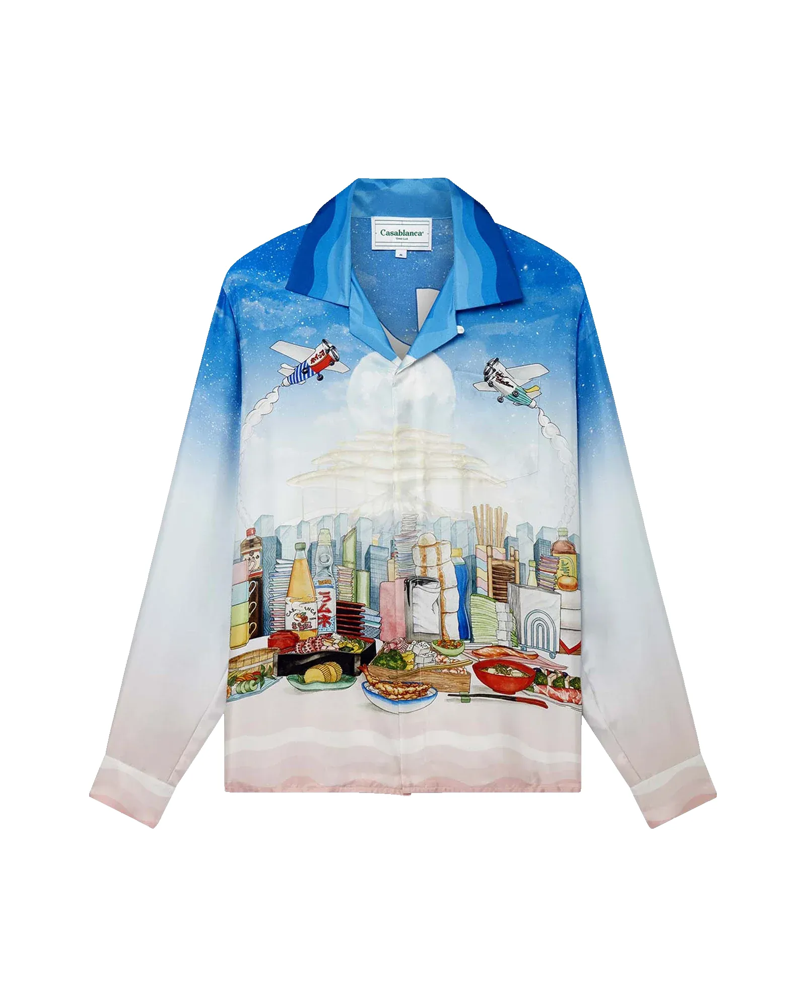 Casa Cafe Long Sleeve Silk Shirt sold by Casablanca product image thumbnail 4