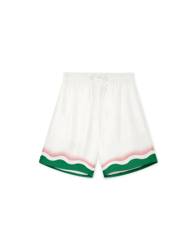 Le Jeu De Ping Pong Silk Shorts sold by Casablanca