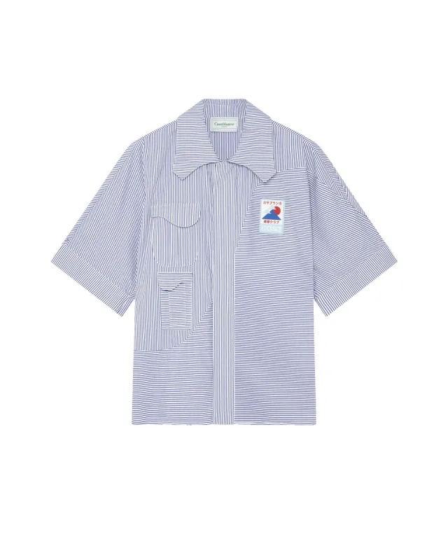 Blue Pinstripe Cotton Shirt sold by Casablanca