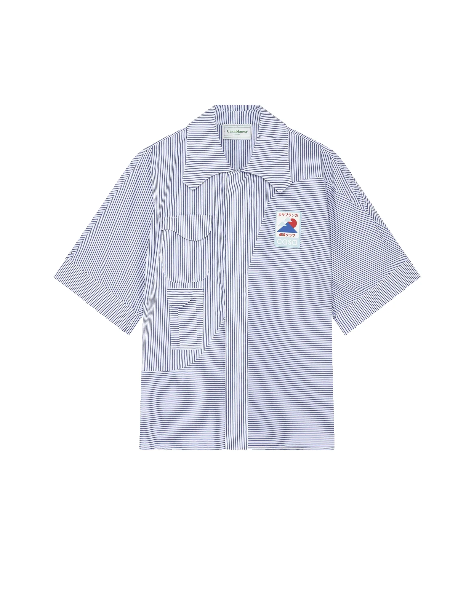 Blue Pinstripe Cotton Shirt sold by Casablanca