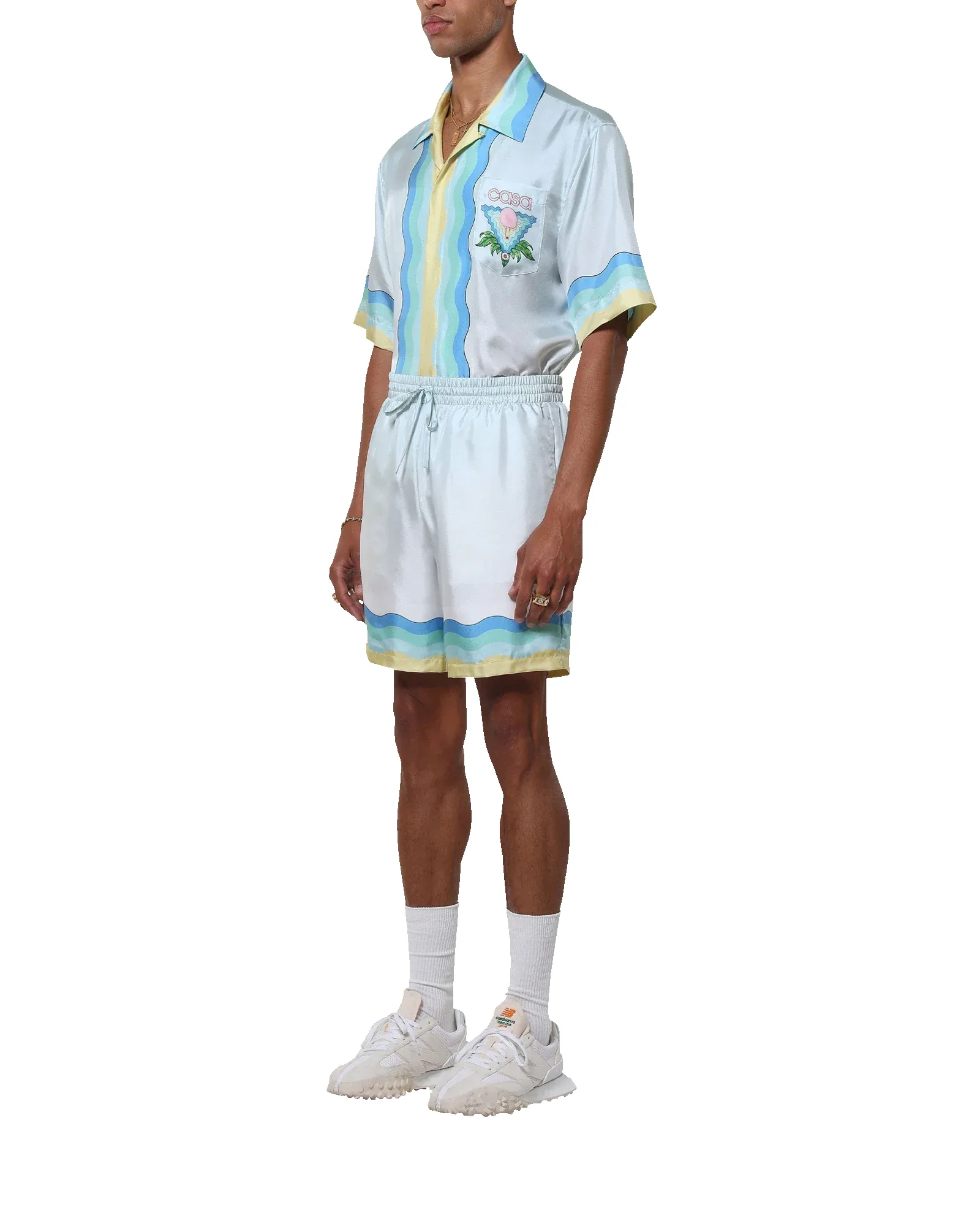 Memphis Icon Silk Shorts sold by Casablanca product image thumbnail 3