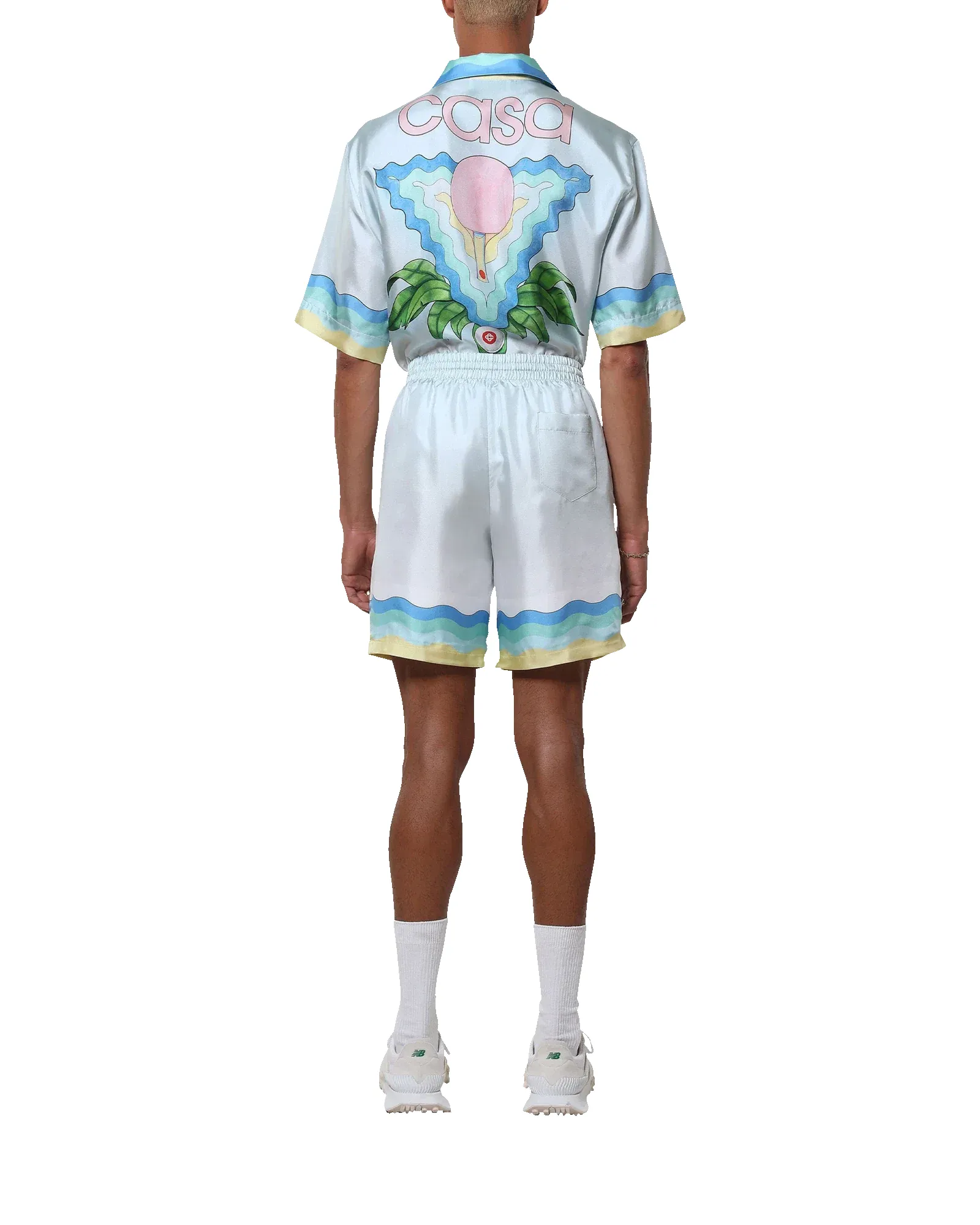 Memphis Icon Silk Shorts sold by Casablanca product image thumbnail 4