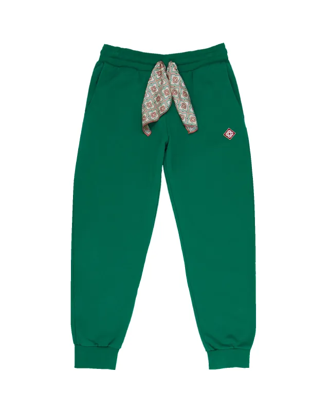 Green Silk Scarf Sweatpant sold by Casablanca