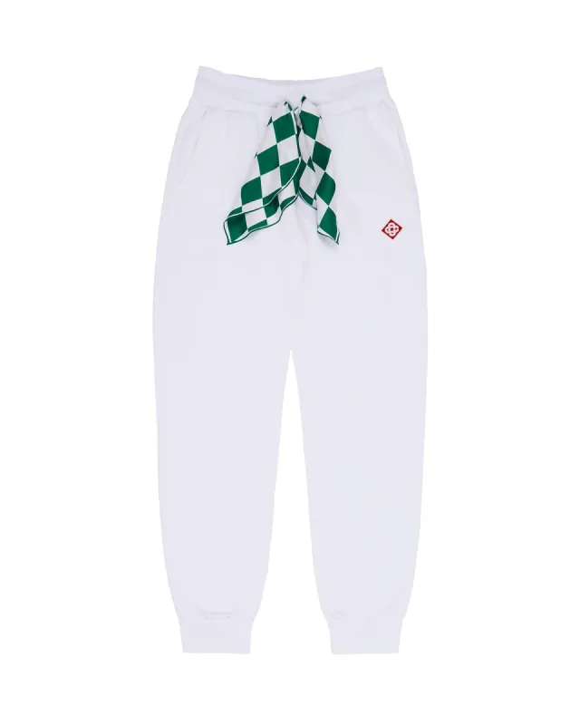 White Silk Scarf Sweatpant sold by Casablanca