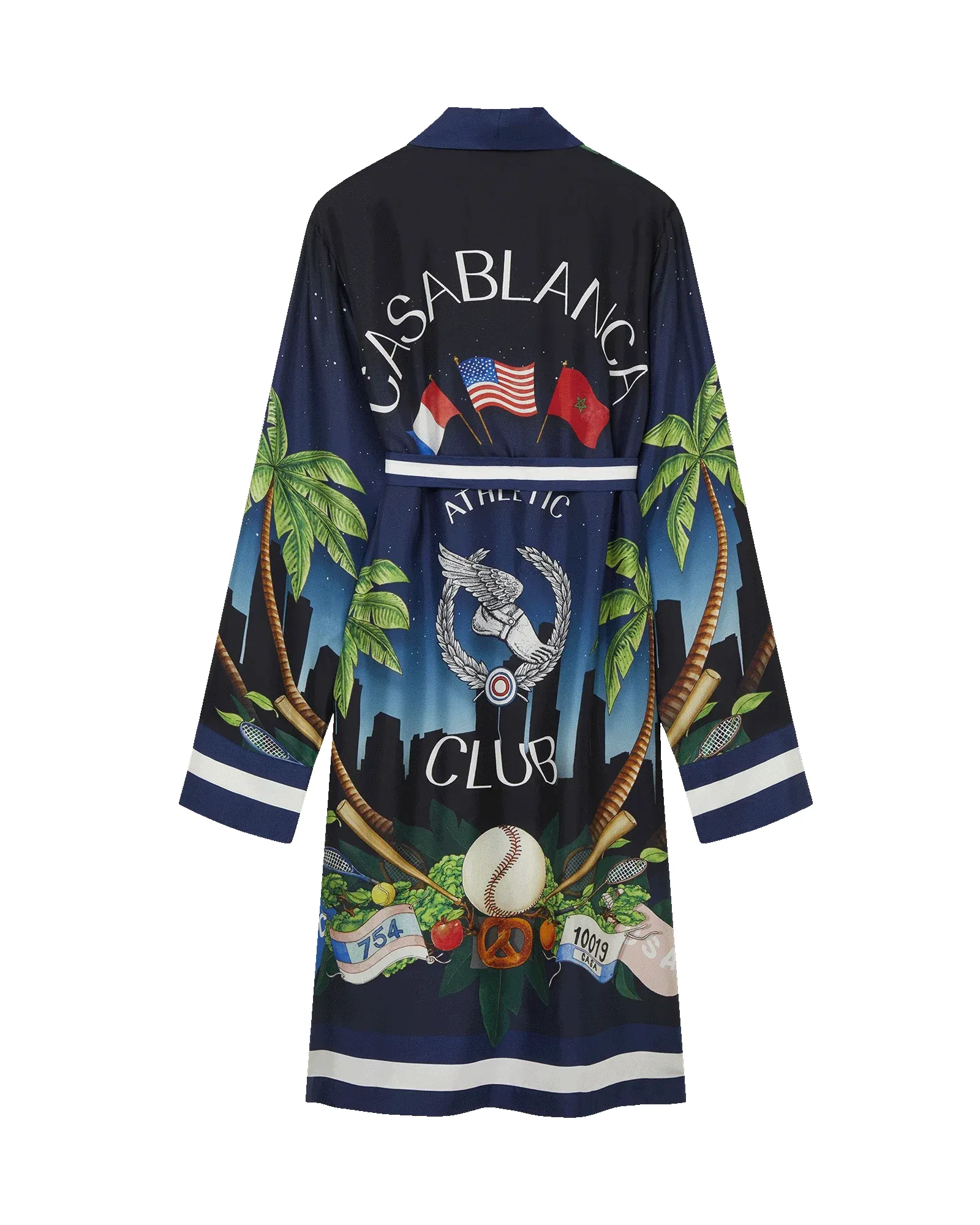 Casablanca Athletic Club Silk Robe sold by Casablanca product image thumbnail 2