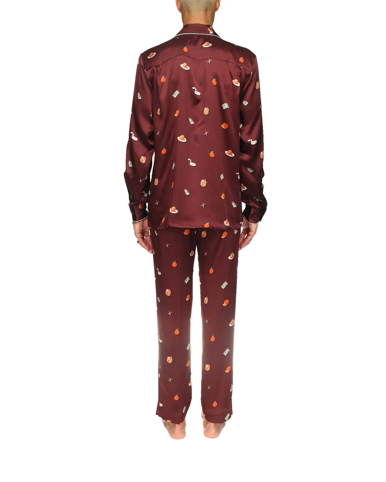 Vices Silk Satin Pyjama Shirt sold by Casablanca product image thumbnail 3