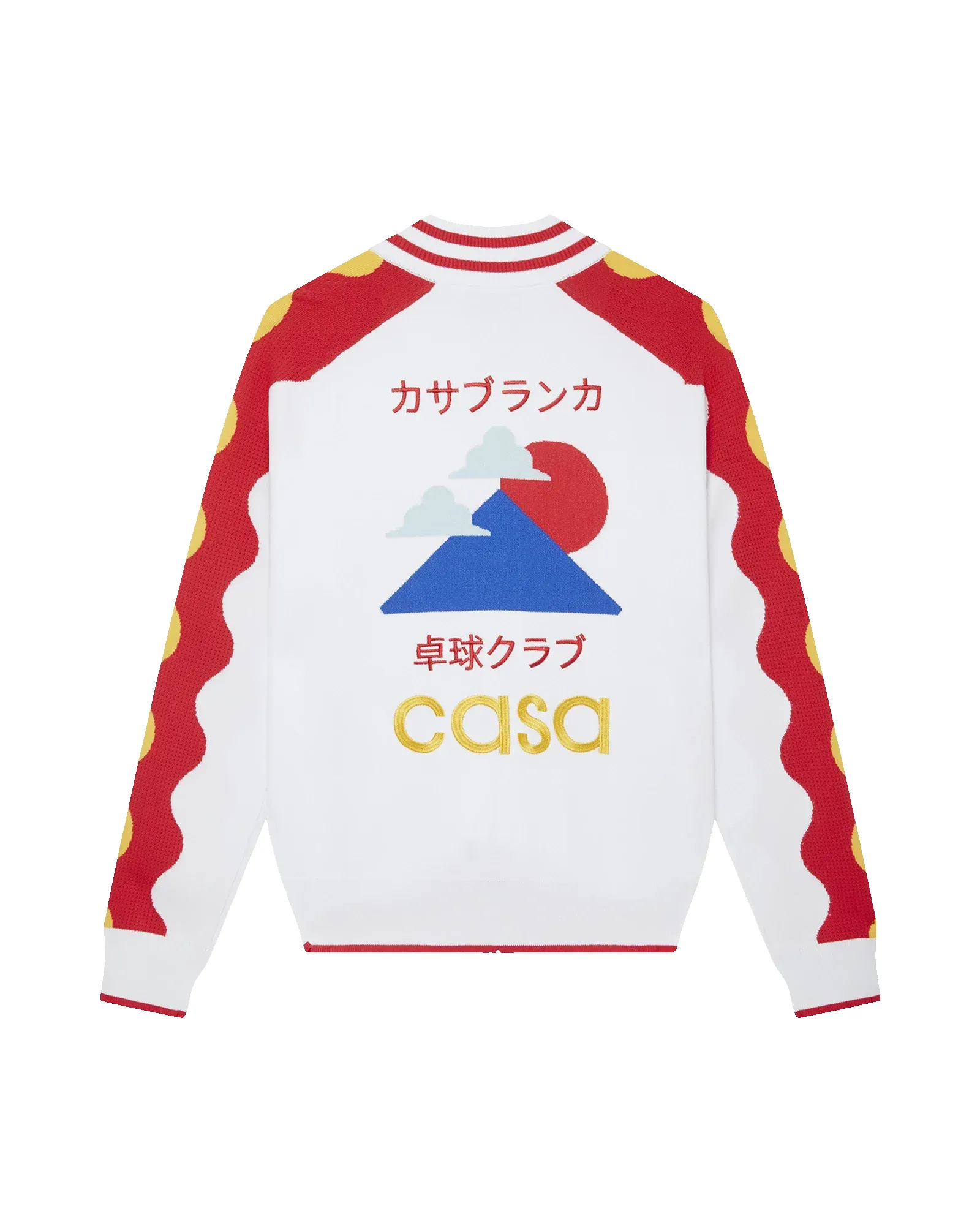 Red Wave Knit Track Jacket sold by Casablanca product image thumbnail 4