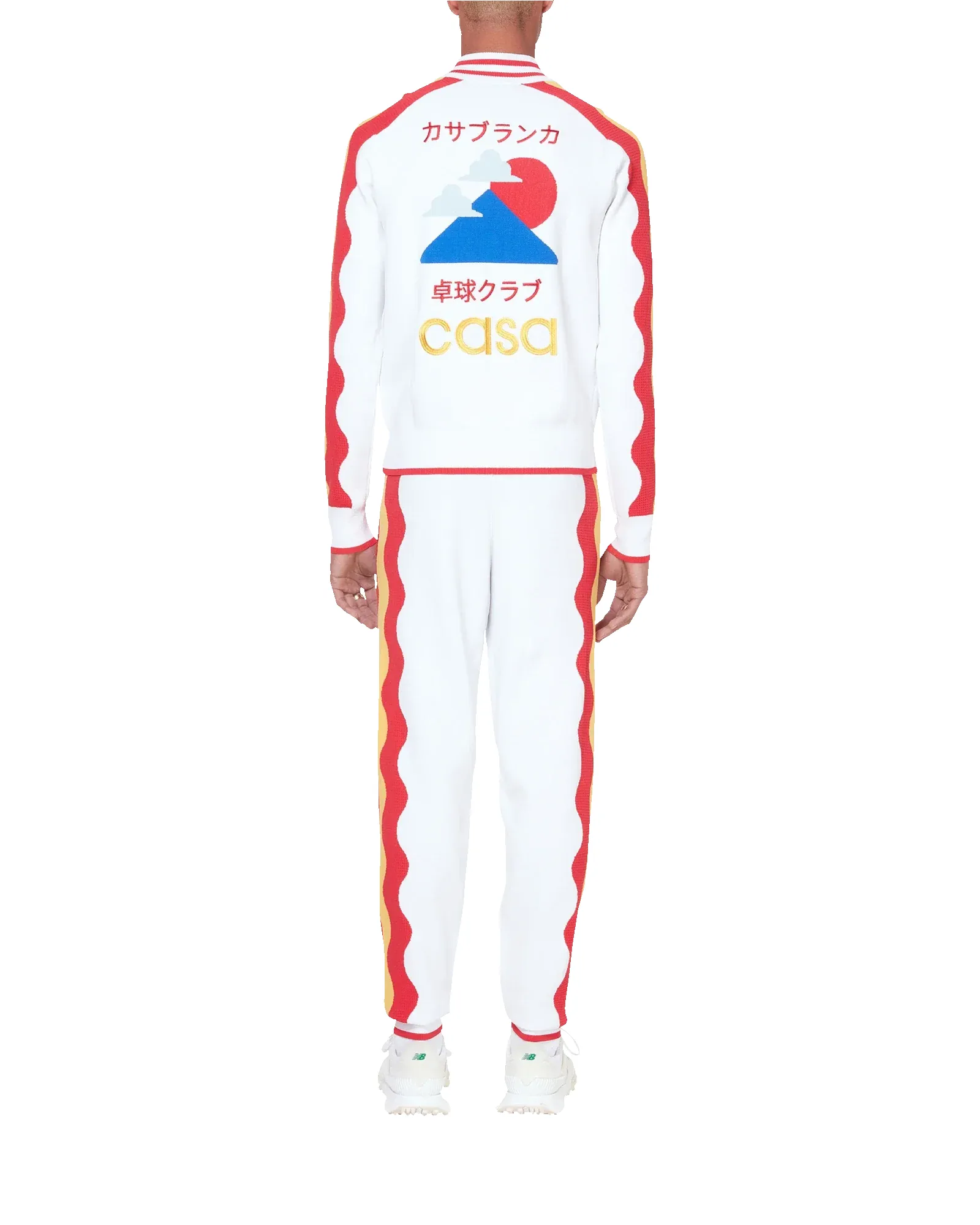 Red Wave Knit Track Jacket sold by Casablanca product image thumbnail 2