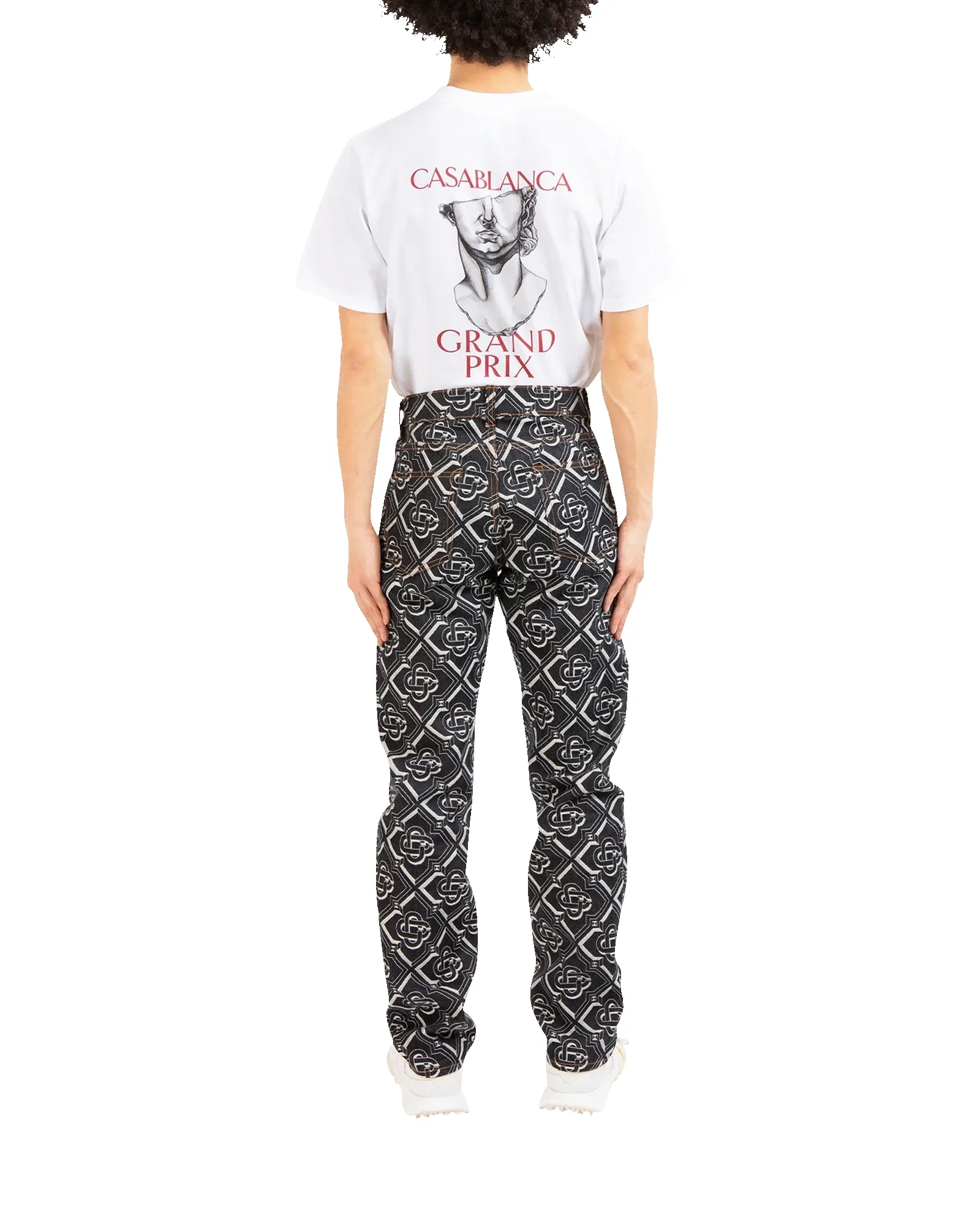 Denim Monogram Classic Straight Leg Jean sold by Casablanca product image thumbnail 4