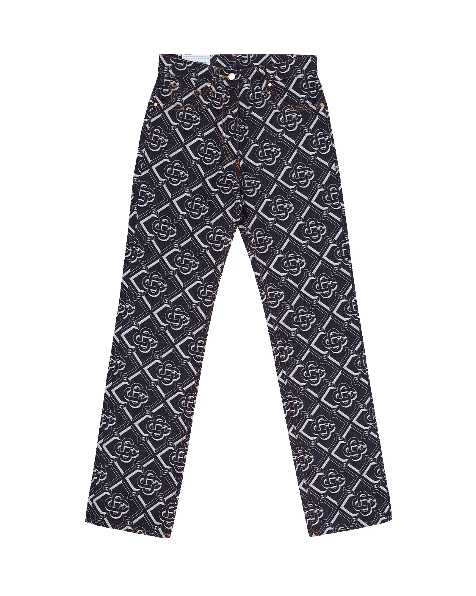 Denim Monogram Classic Straight Leg Jean sold by Casablanca