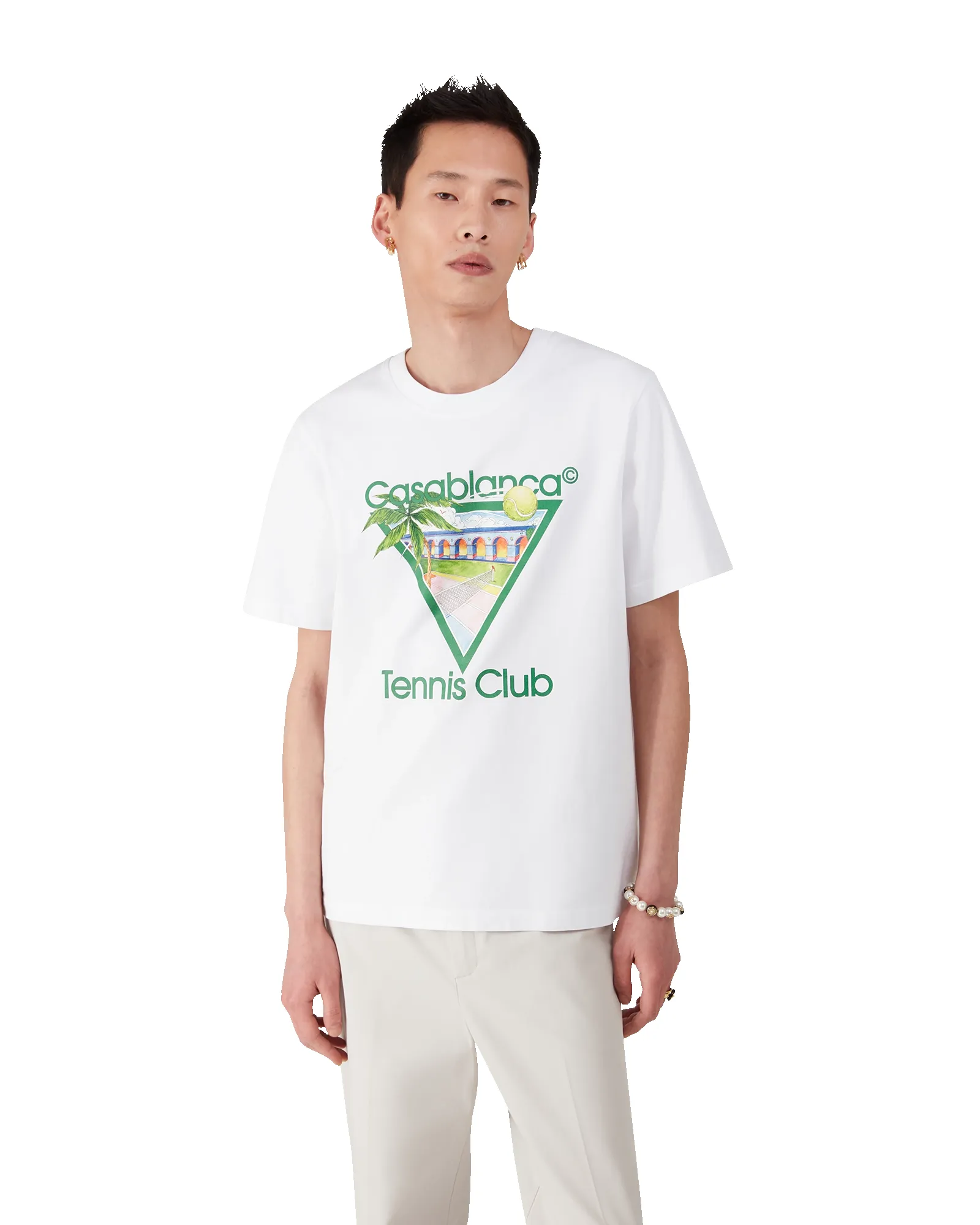 Tennis Club Icon T-Shirt sold by Casablanca product image thumbnail 3