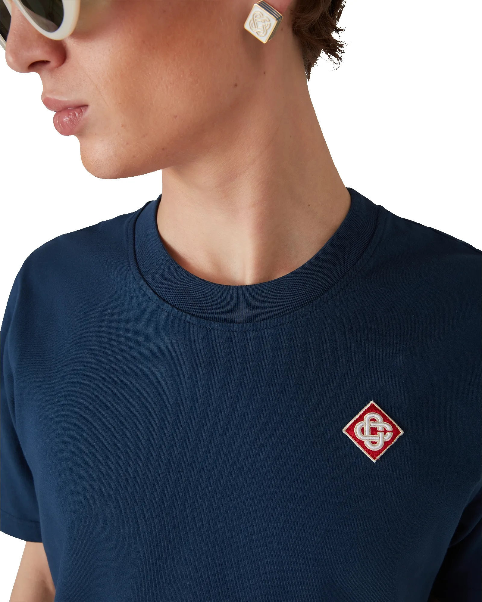 Diamond Logo Short Sleeve T-Shirt sold by Casablanca product image thumbnail 4