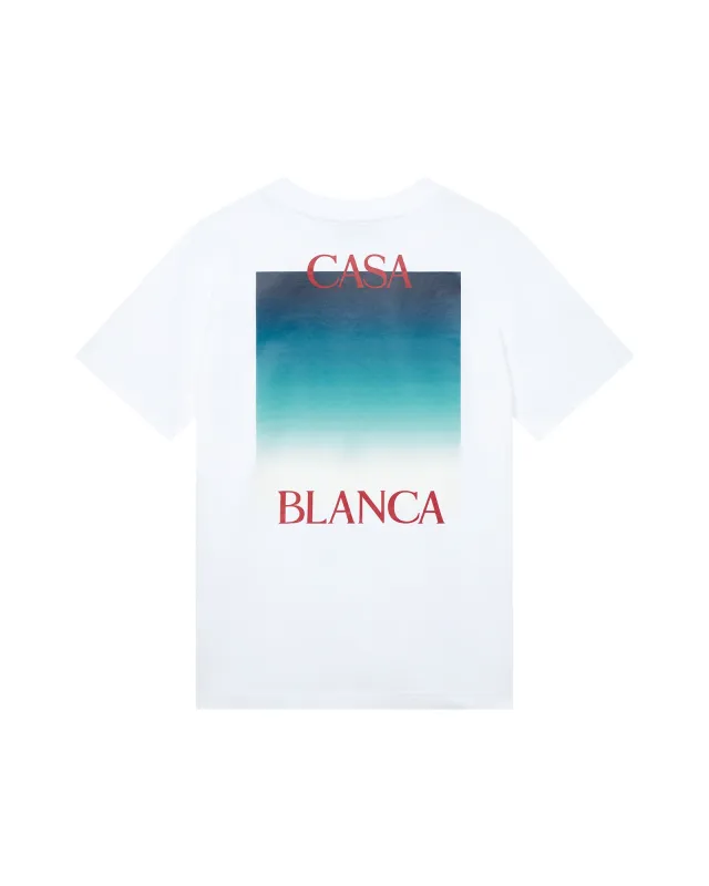 Gradient Casa Logo Short Sleeve T-Shirt sold by Casablanca