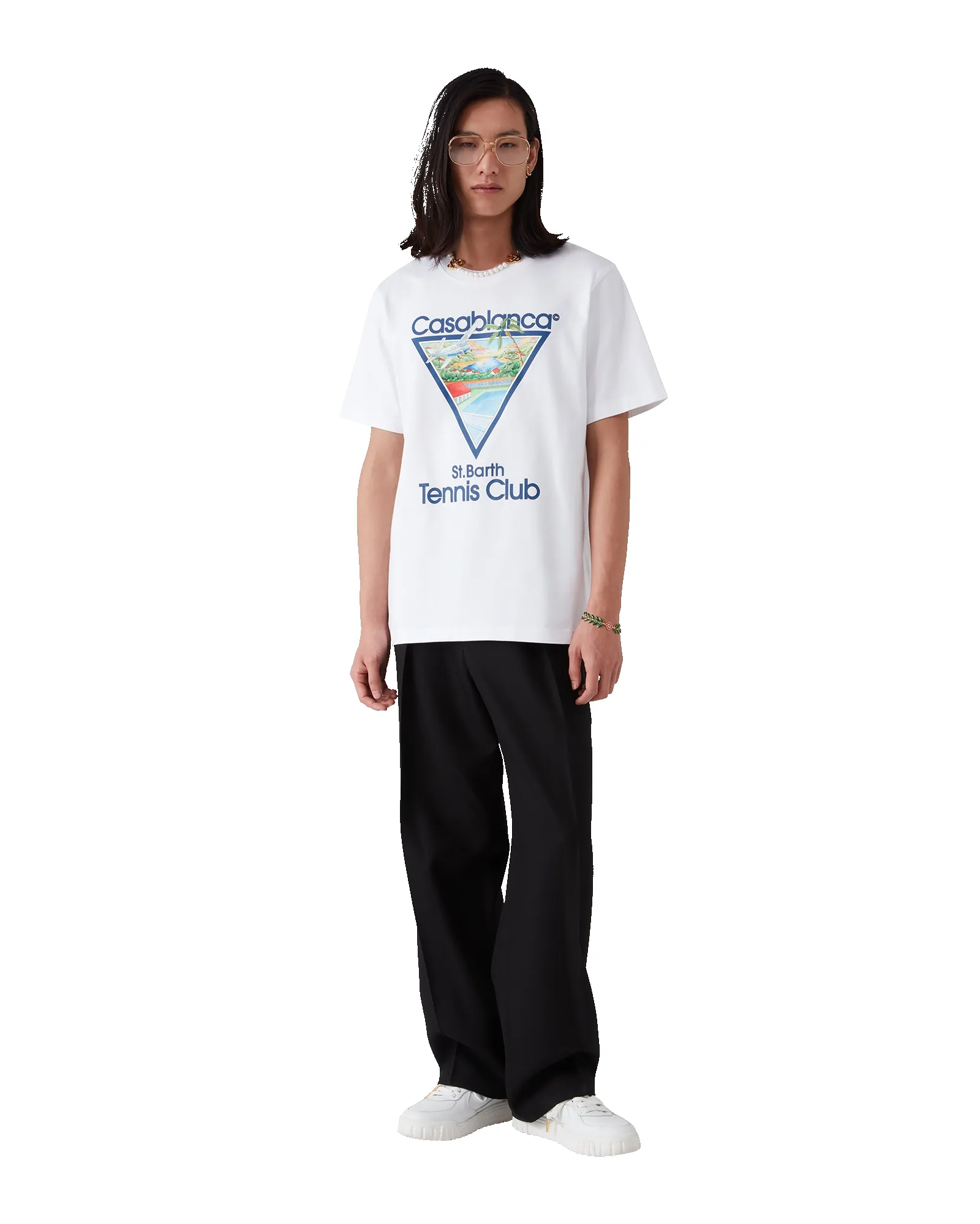 Tennis Club Icon Short Sleeve T-Shirt sold by Casablanca product image thumbnail 2
