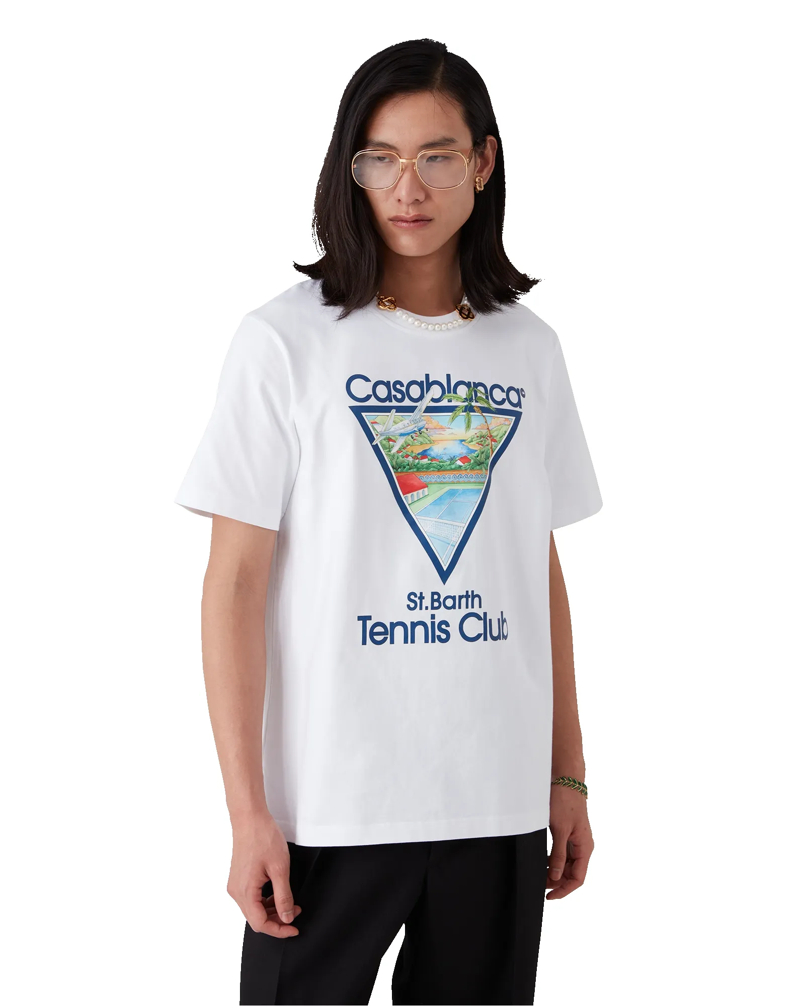Tennis Club Icon Short Sleeve T-Shirt sold by Casablanca product image thumbnail 4