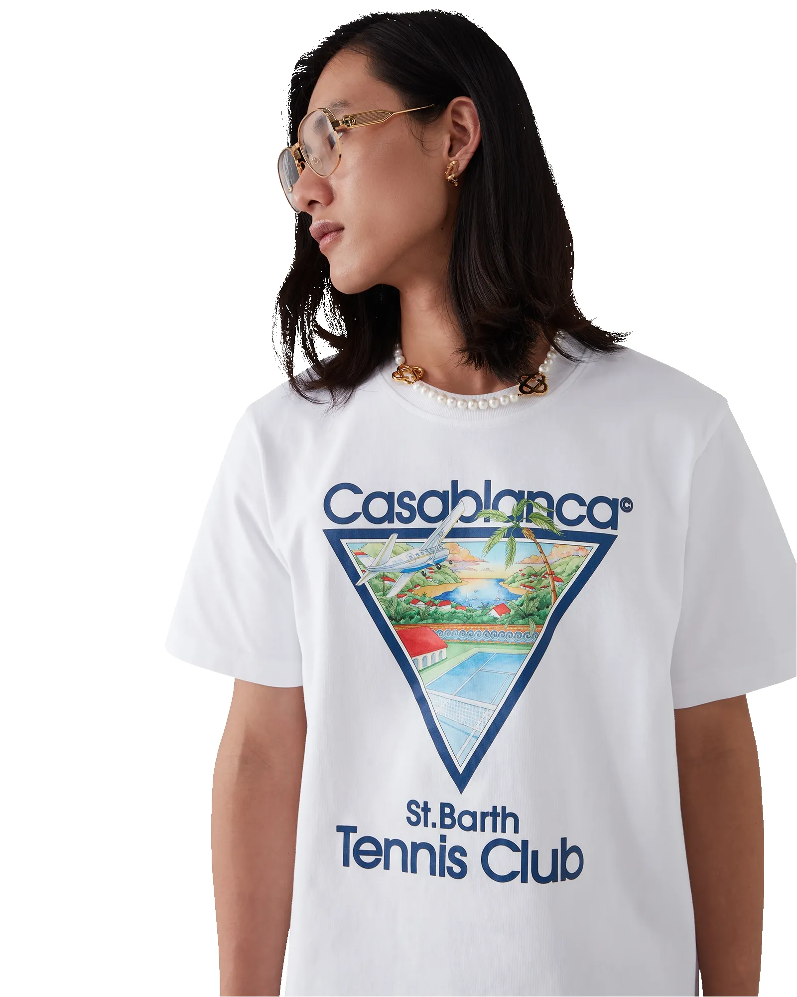 Tennis Club Icon Short Sleeve T-Shirt sold by Casablanca product image thumbnail 5