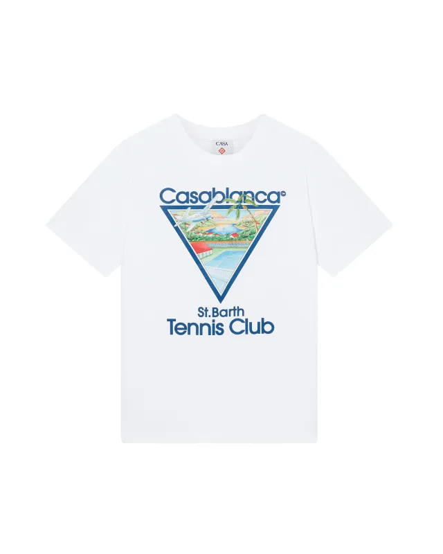 Tennis Club Icon Short Sleeve T-Shirt sold by Casablanca