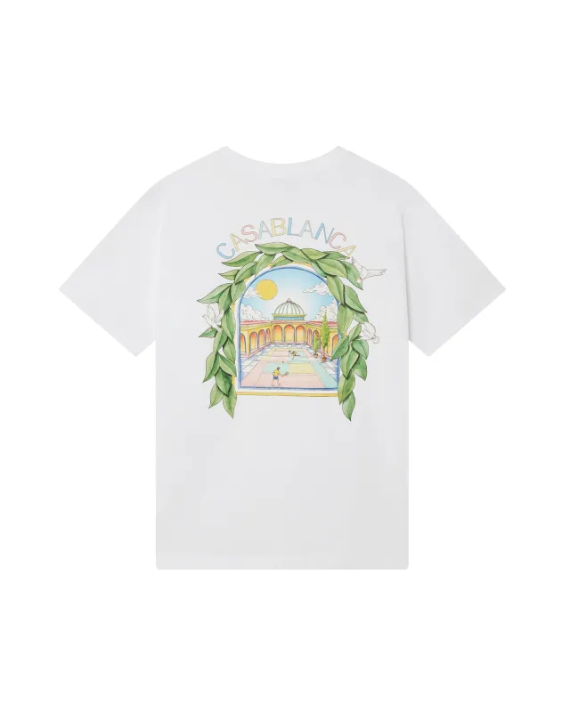 L'Arche De Tennis Short Sleeve T-Shirt sold by Casablanca